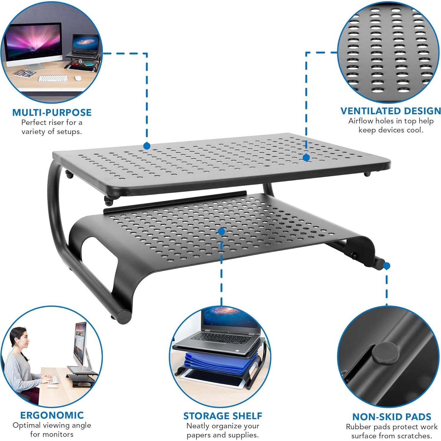 Soporte para Monitor Ergonómico Mount-It! de 2 Niveles