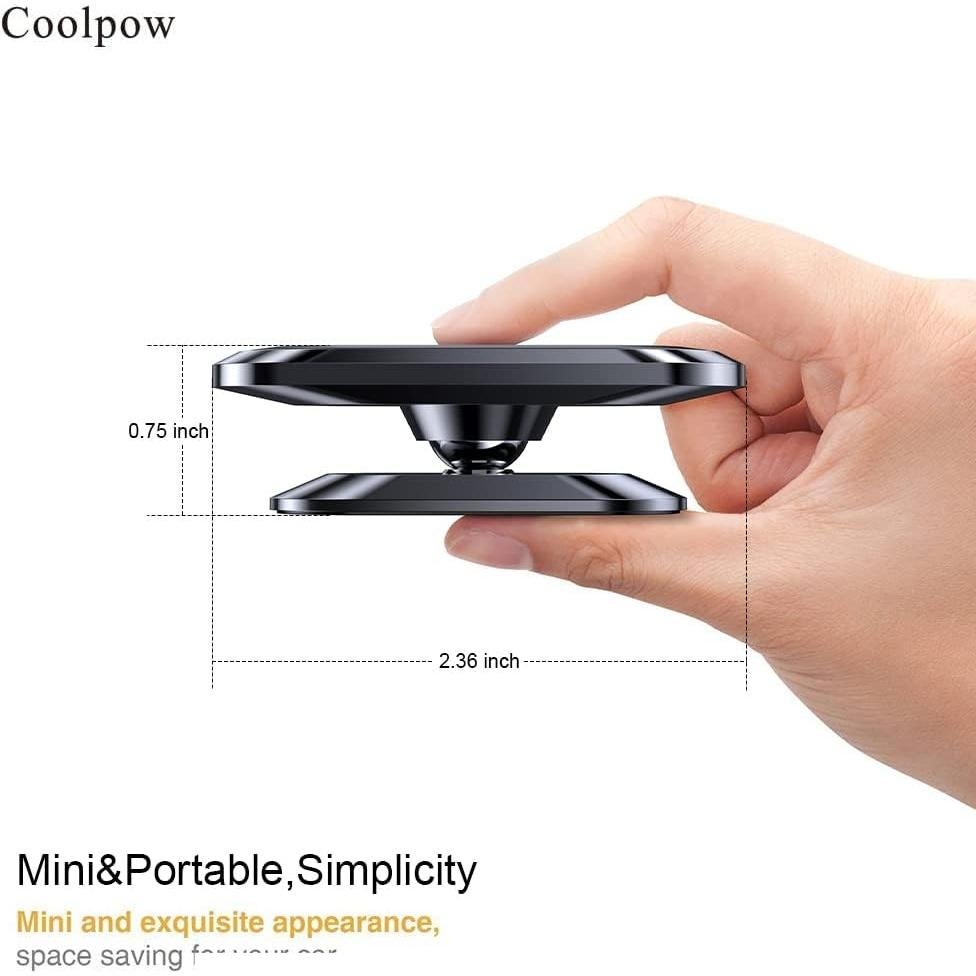 Soporte Magnético para Teléfono de Coche Coolpow 2-Pack
