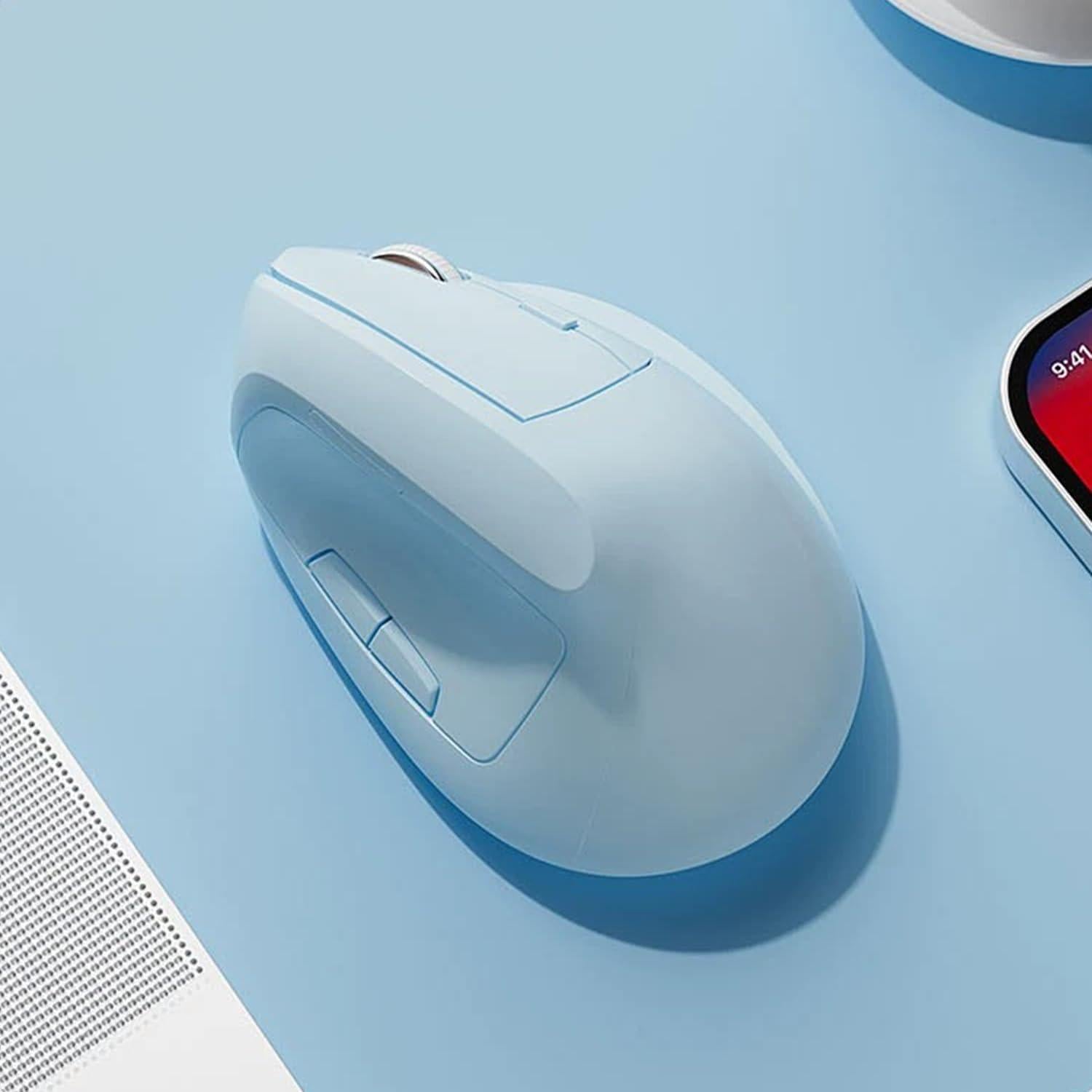 Ratón Vertical Ergonómico Inalámbrico Modid ZLSB-B 3200DPI Azul