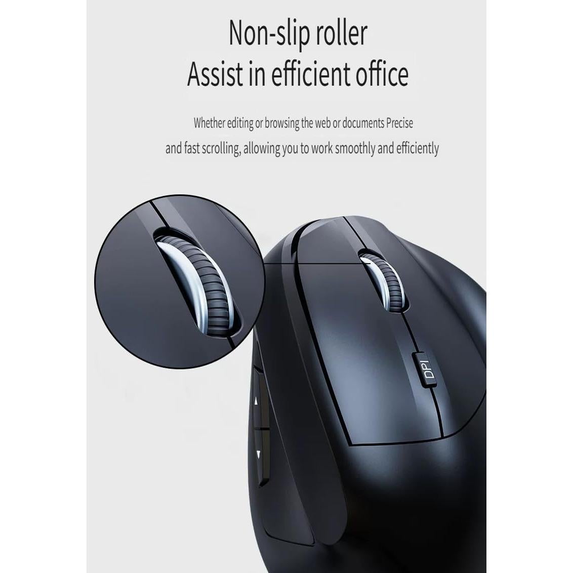 Ratón Vertical Ergonómico Inalámbrico Modid ZLSB-B 3200DPI Azul