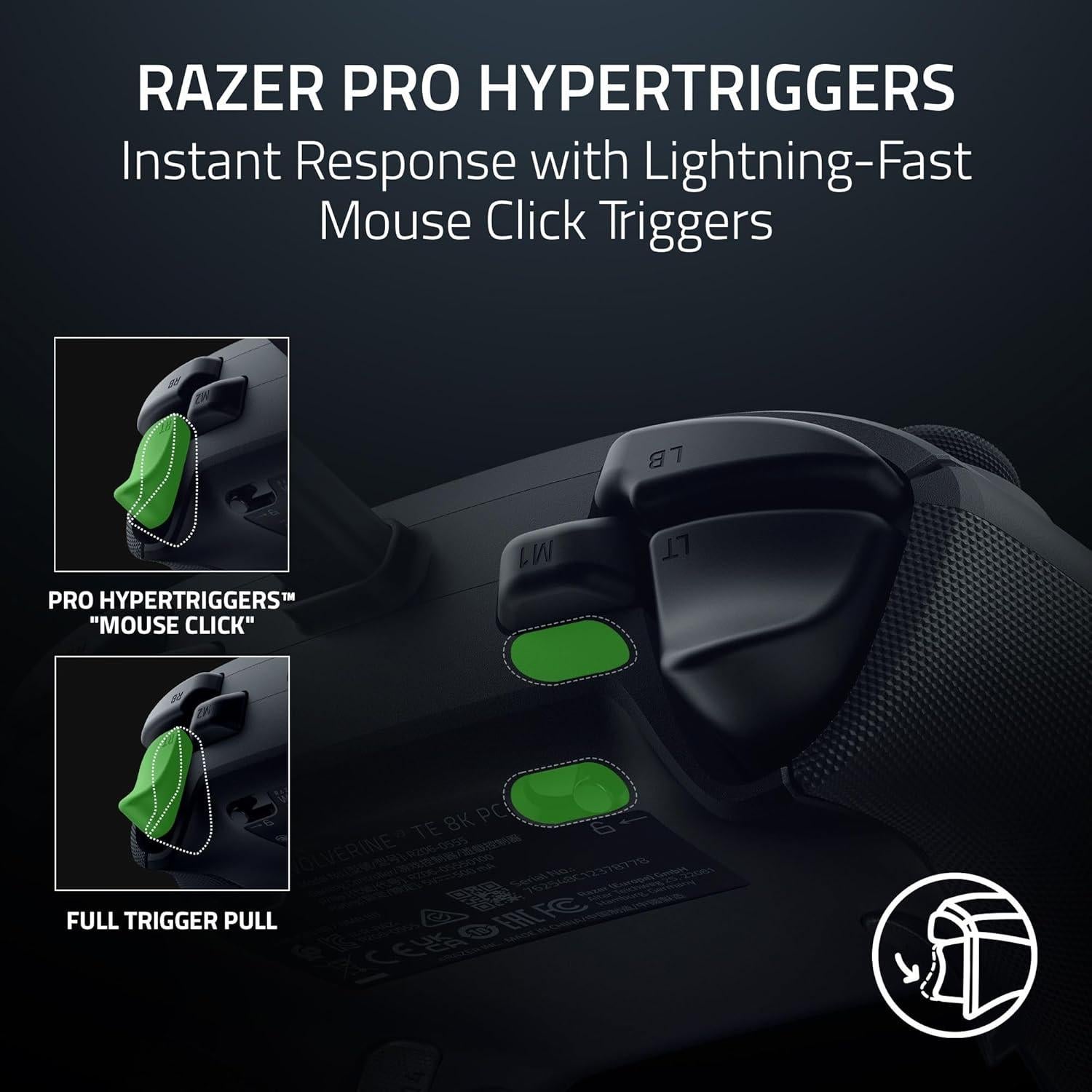 Controlador Razer Wolverine V3 8K para PC - Cableado, Ergonómico
