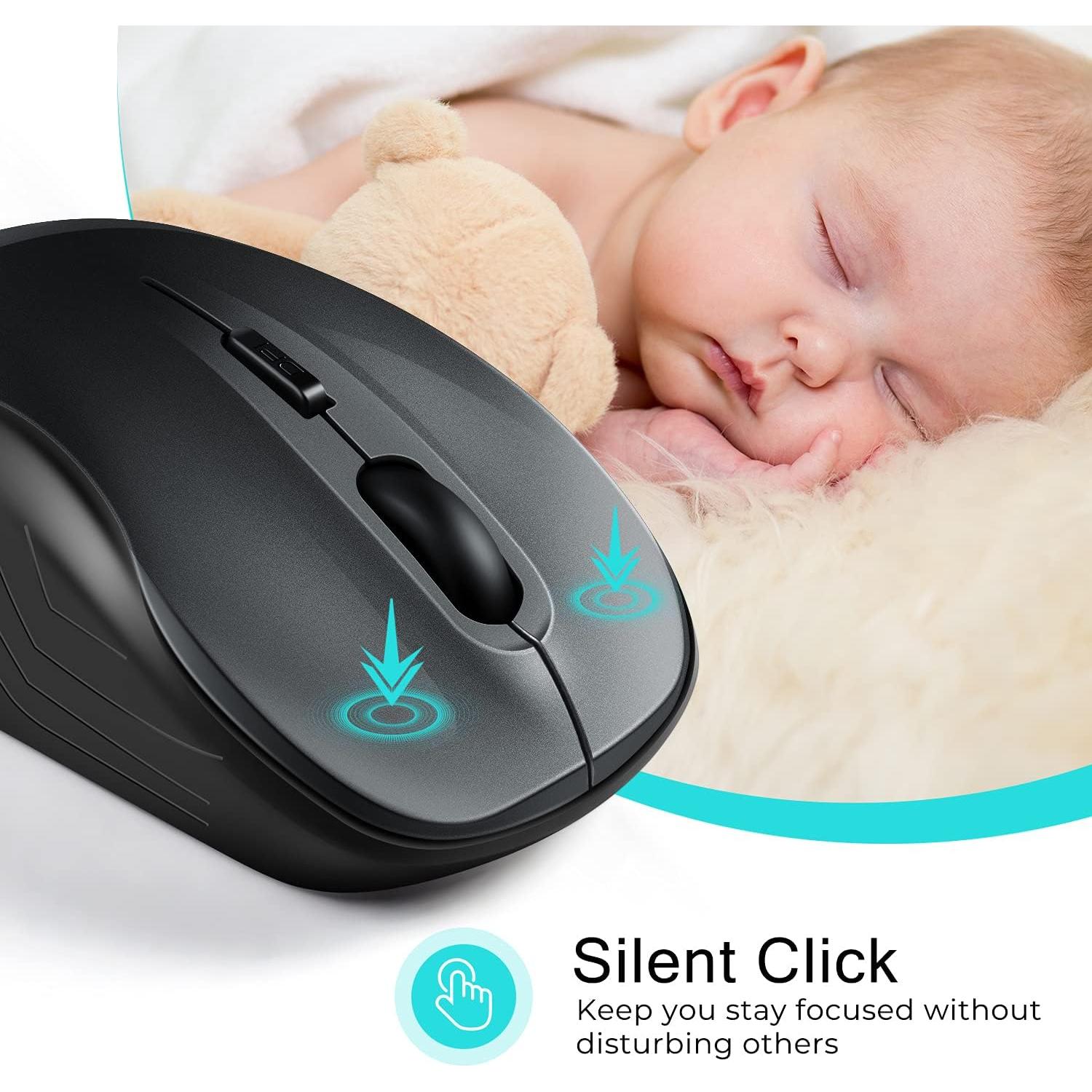 Ratón Inalámbrico LeadsaiL LX-009 Compacto Silencioso 2.4GHz