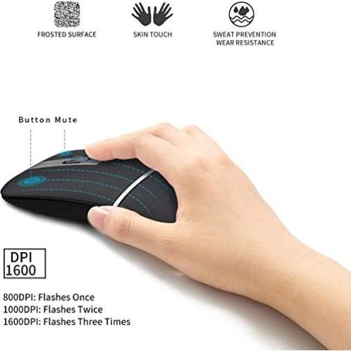 Ratón Inalámbrico Bluetooth HXYG F6 Plegable 180° Silencioso