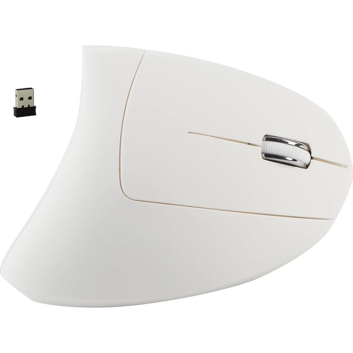 Ratón Vertical Ergonómico Goshyda 2.4GHz 800/1200/1600 DPI Blanco