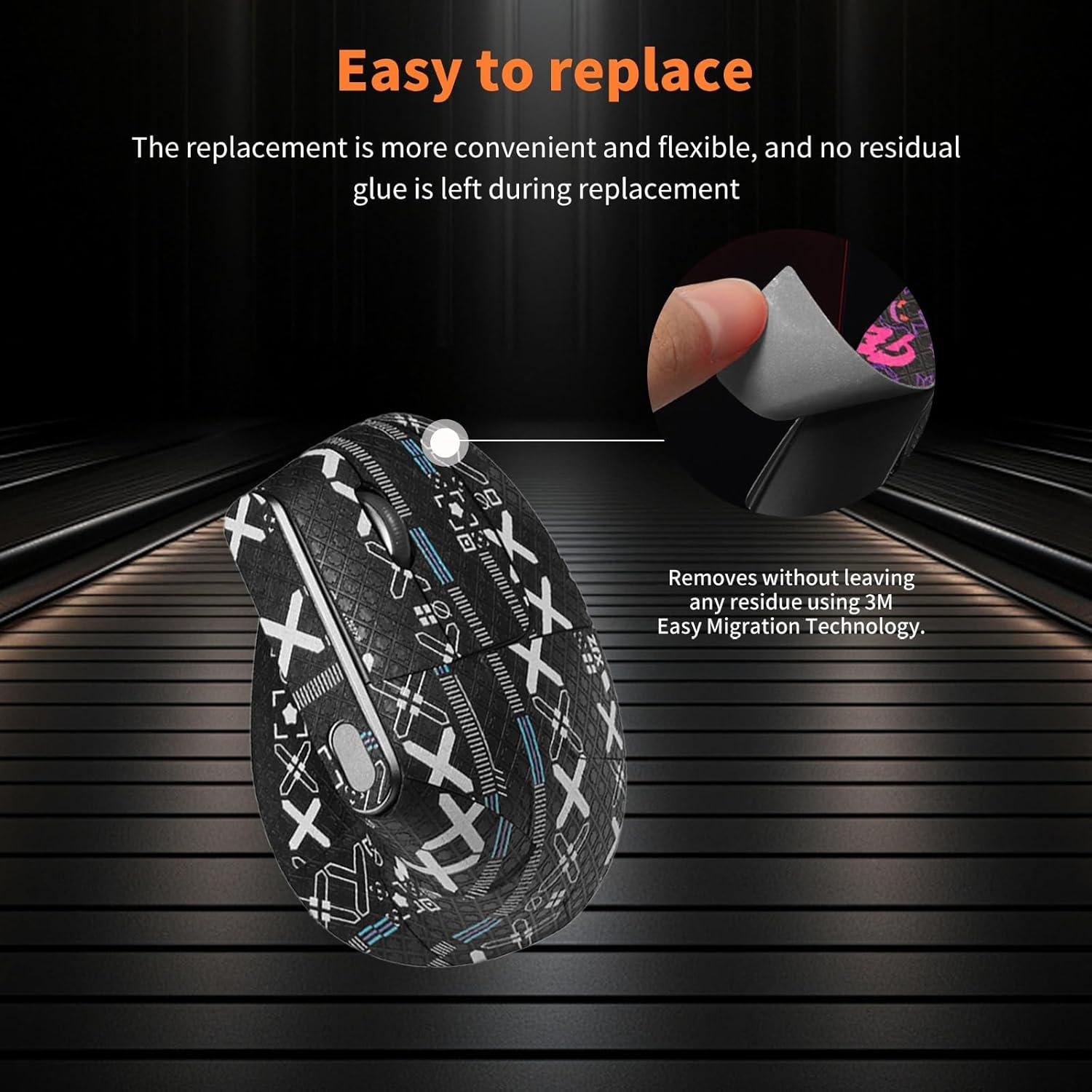 Cinta de agarre y patines para mouse Logitech MX Vertical