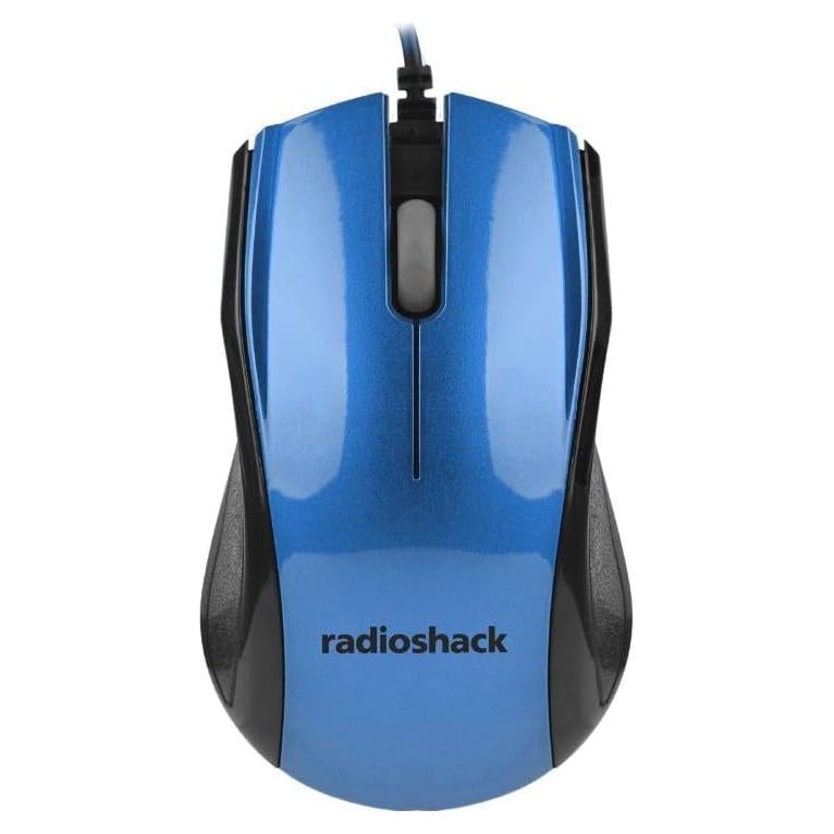 Mouse Óptico Ergonómico RadioShack Azul 1200 DPI USB