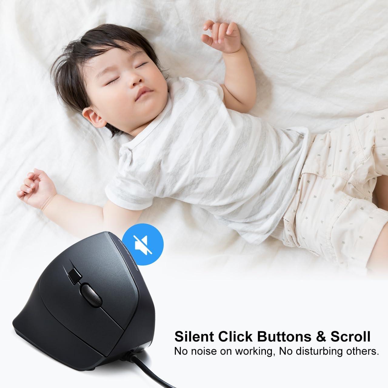 Conjunto Ratón Ergonómico Silencioso SANWA ERG9N + Teclado Bluetooth