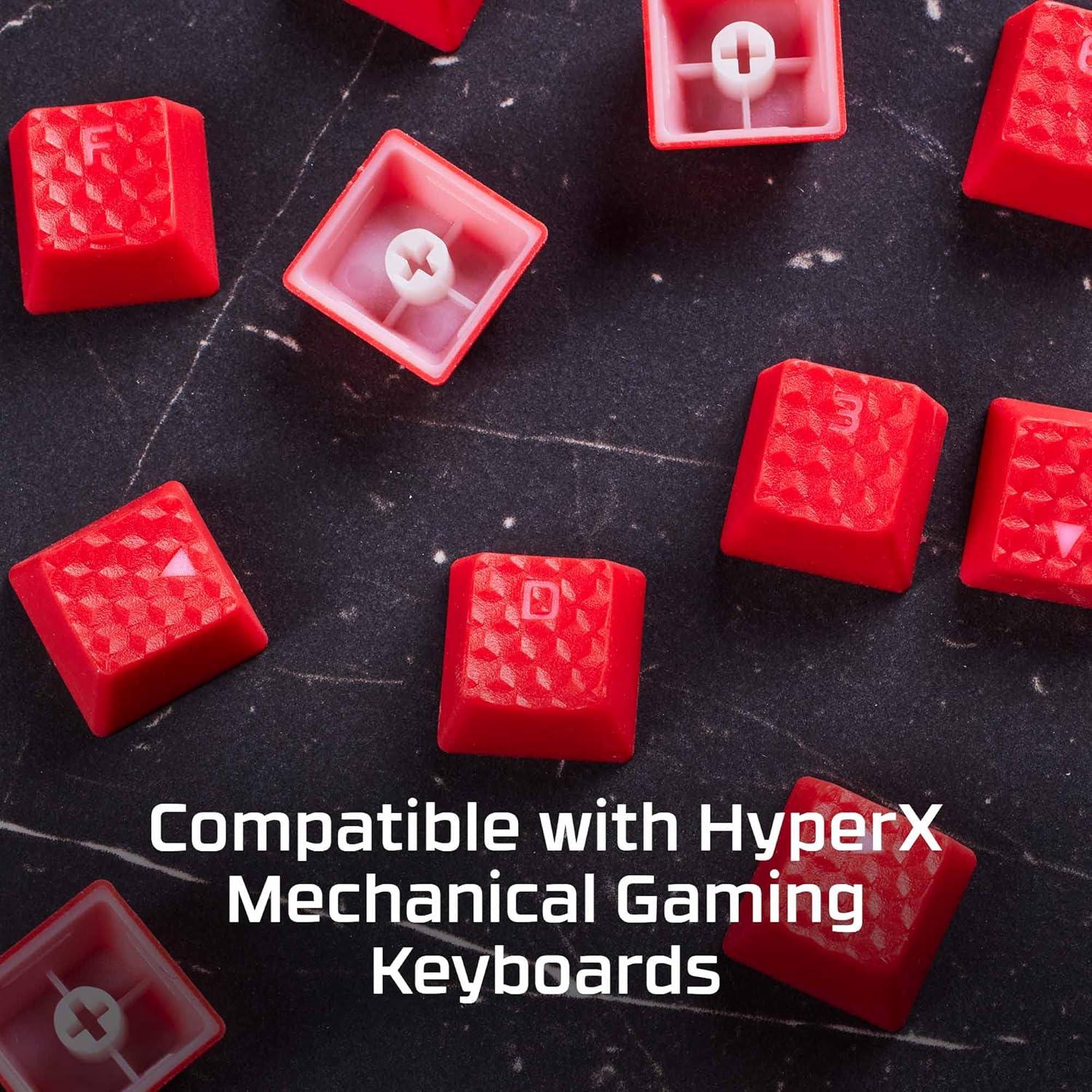 Tapas de Teclado de Goma HyperX - Kit de 19 Teclas Rojo