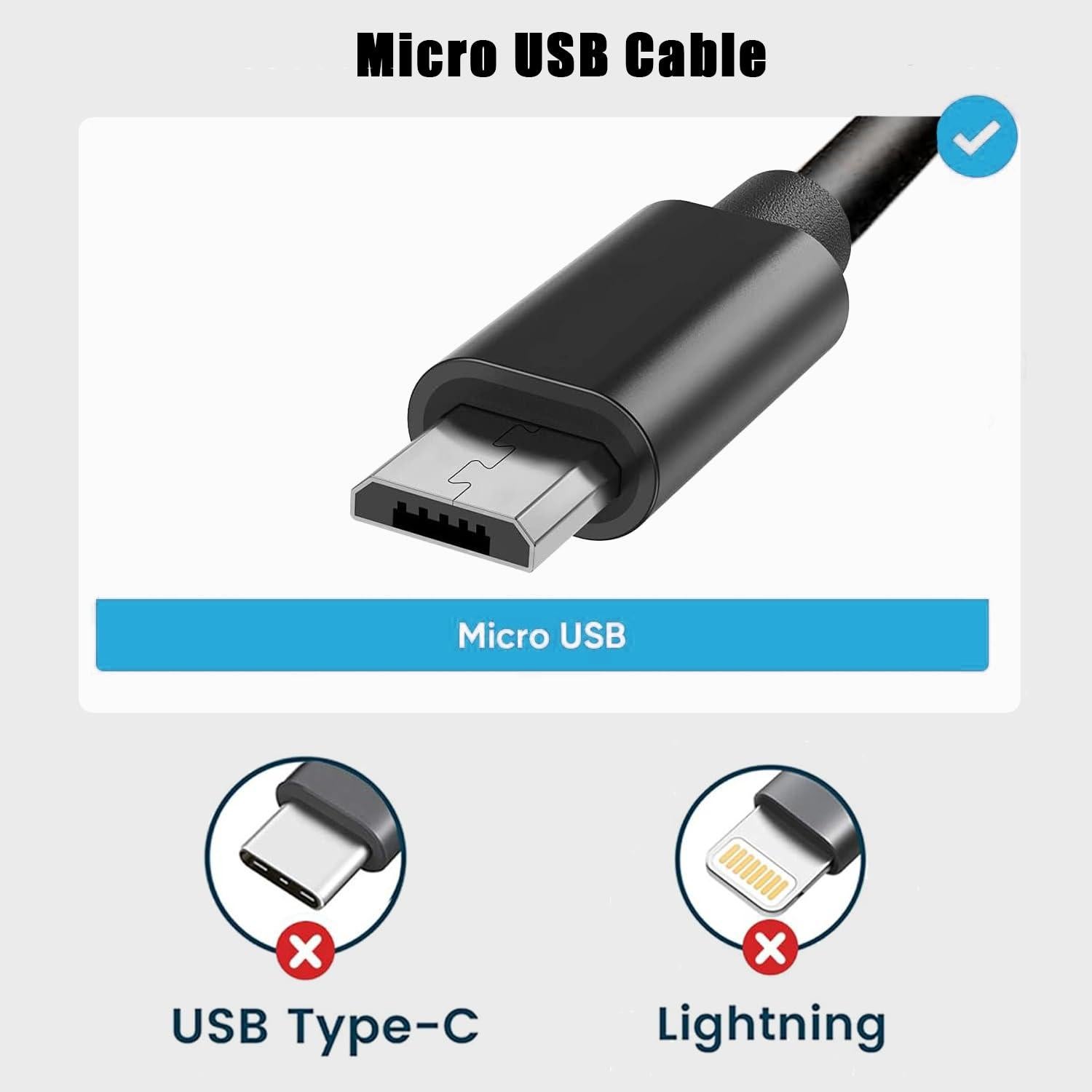 Cable de carga USB A a C 1.52m DIIMO para Logitech y Turtle Beach