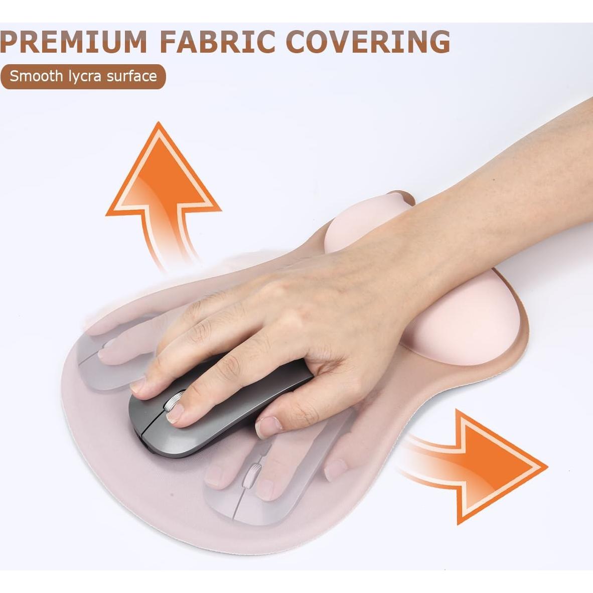 Almohadilla de Muñeca de Gel ABRONDA Albaricoque 26x19 cm