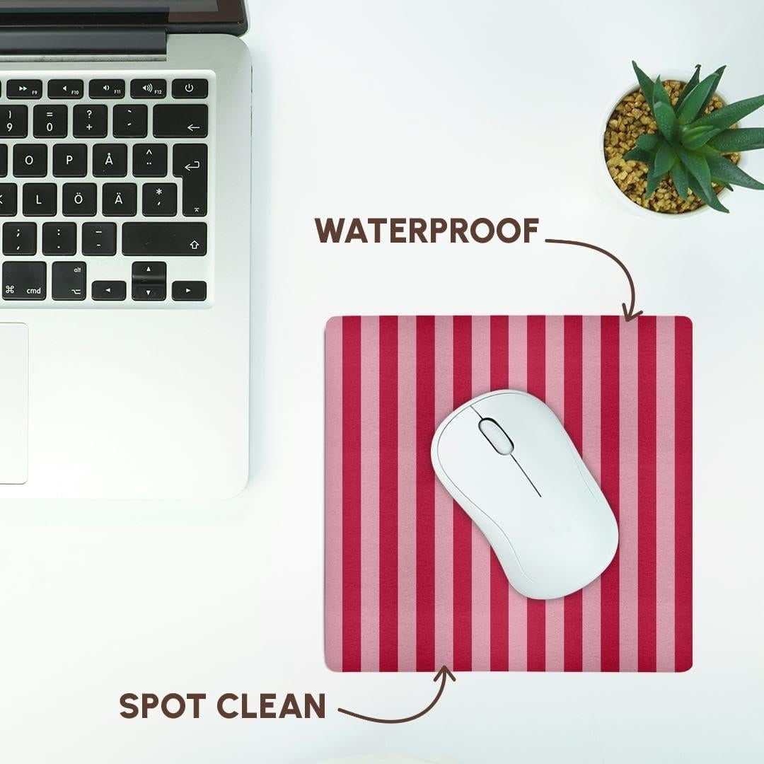 Alfombrilla para Ratón 3dRose Patrón Rayas Verticales 20x20 cm