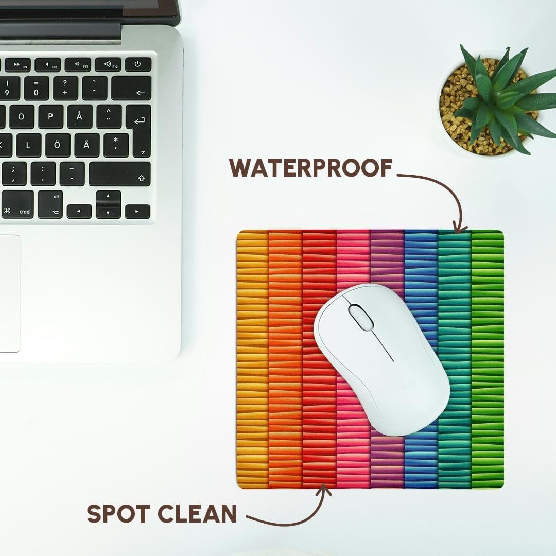 Alfombrilla de Ratón 3dRose Geométrico Multicolor 20x20 cm