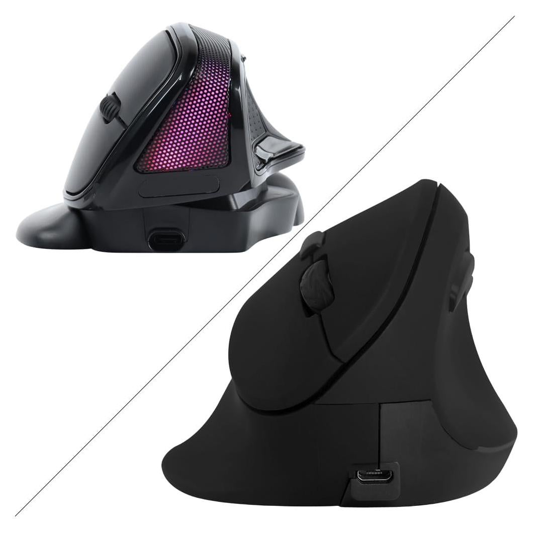 Ratón Inalámbrico Ergonómico Vertical Grande 3600 DPI USB