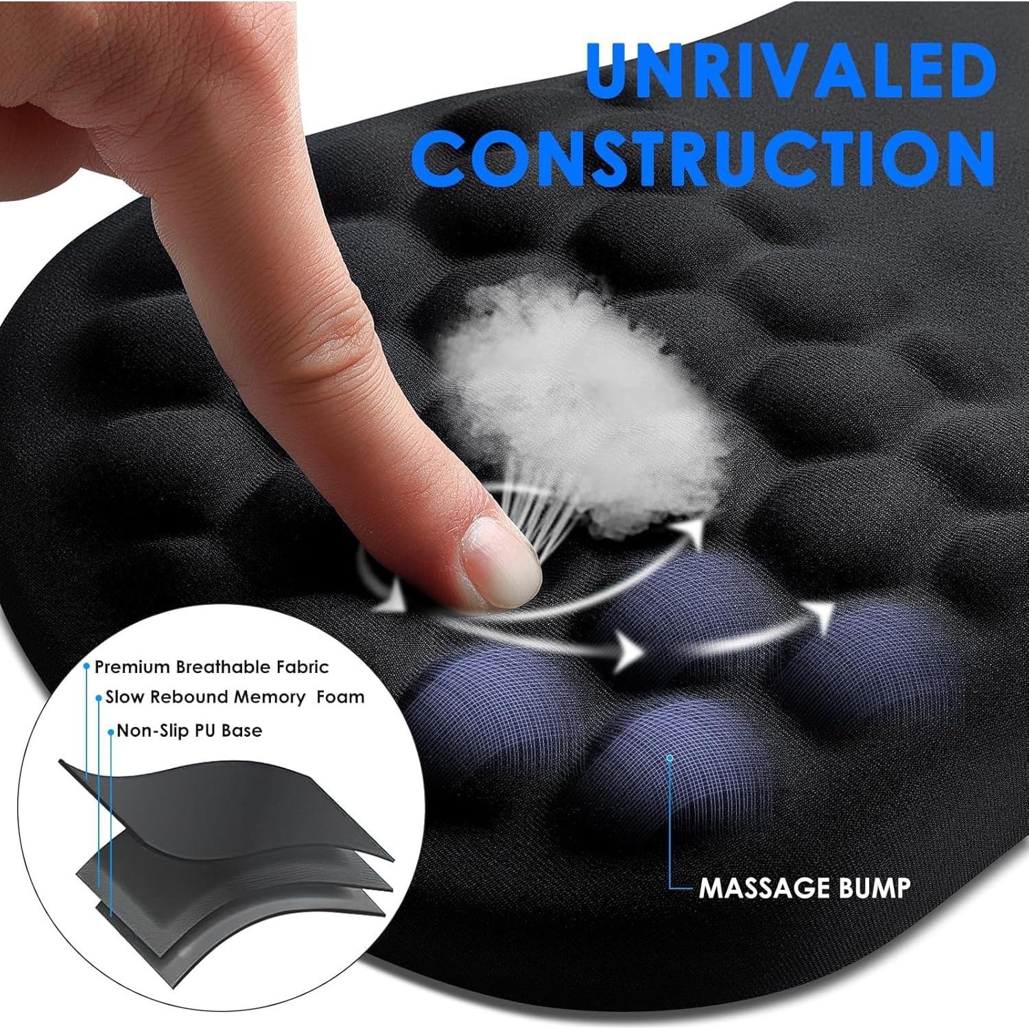 Almohadilla Ergonómica para Ratón Giambwa con Gel 30x20 cm