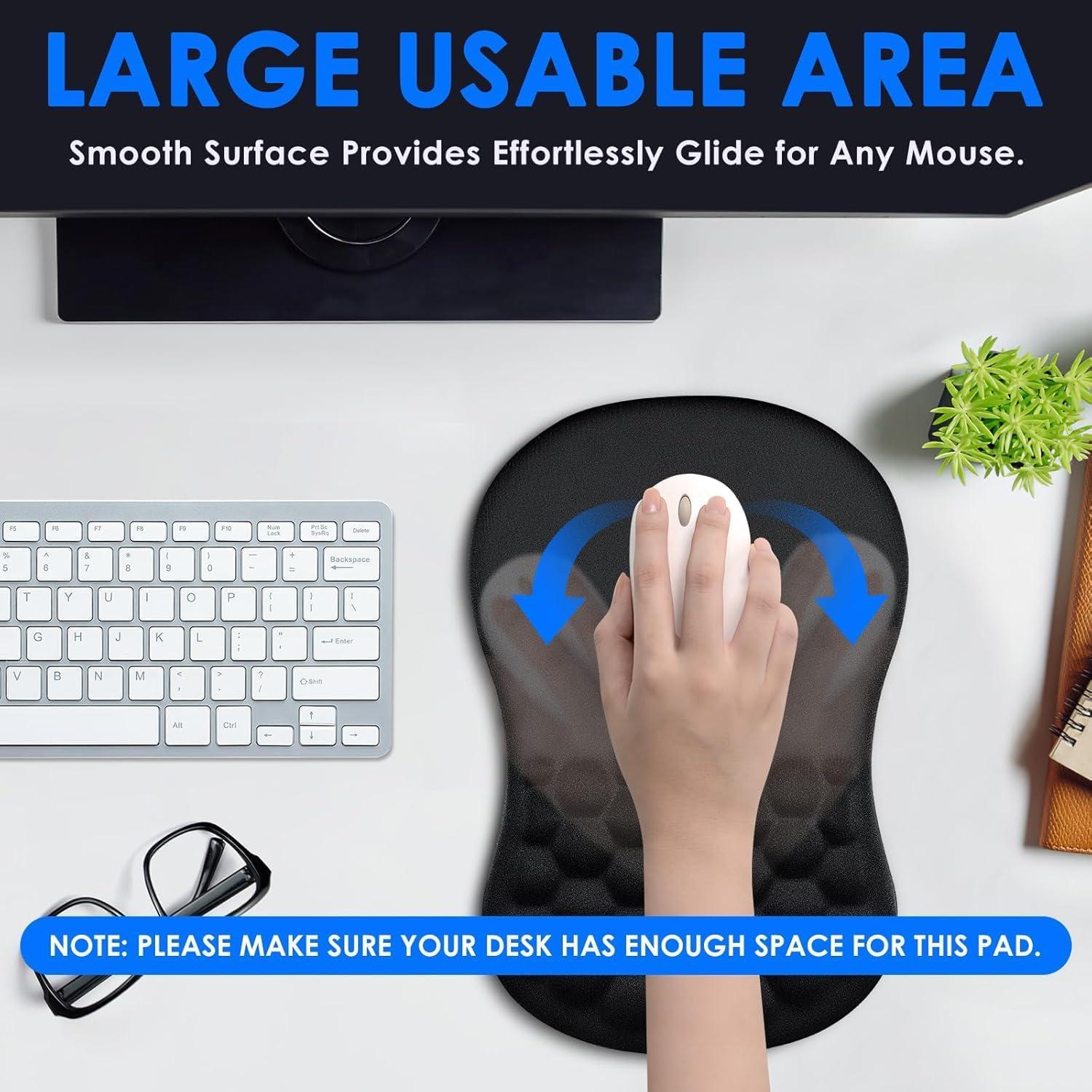 Almohadilla Ergonómica para Ratón Giambwa con Gel 30x20 cm