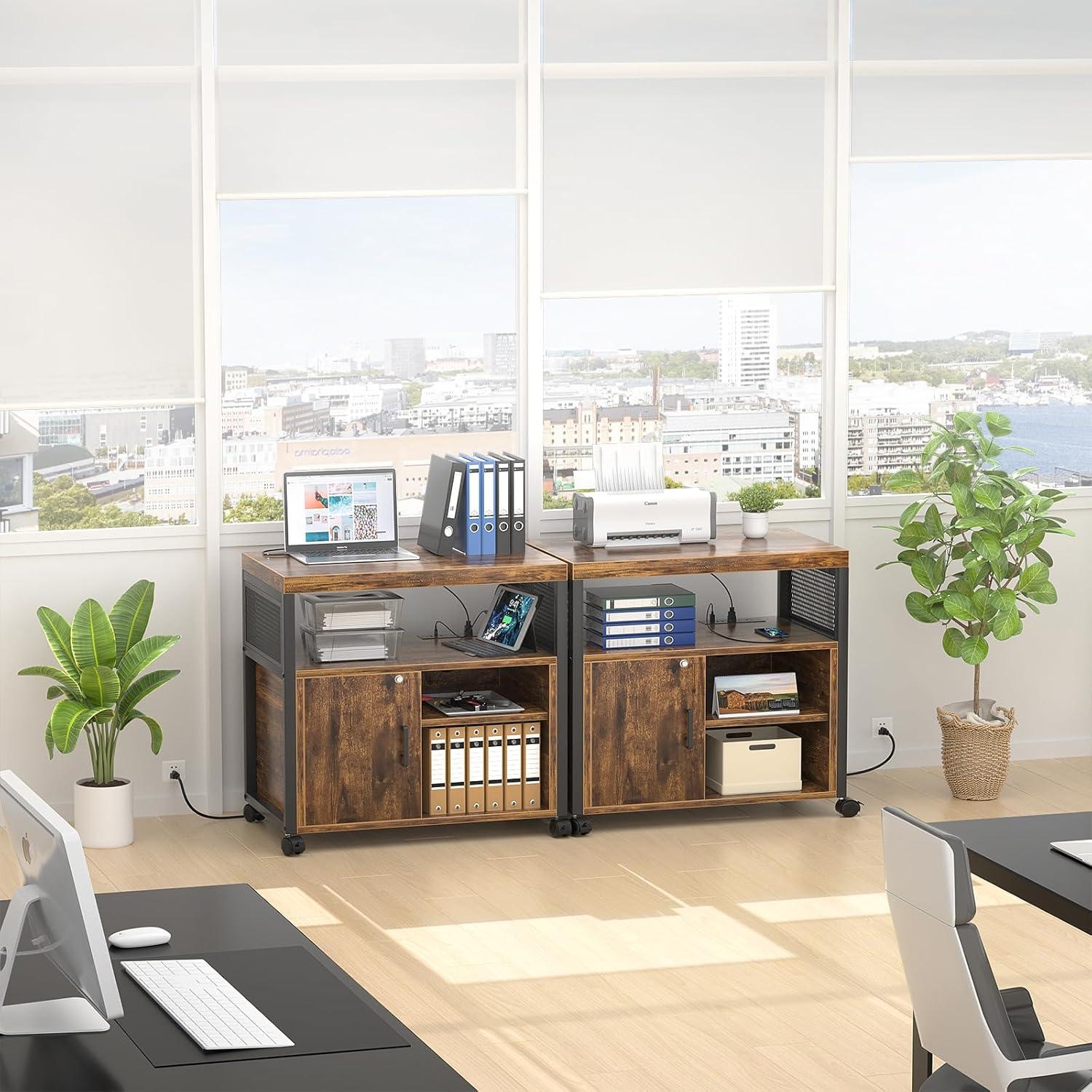 Gabinete de Archivo Unikito con Cerradura y Carga USB