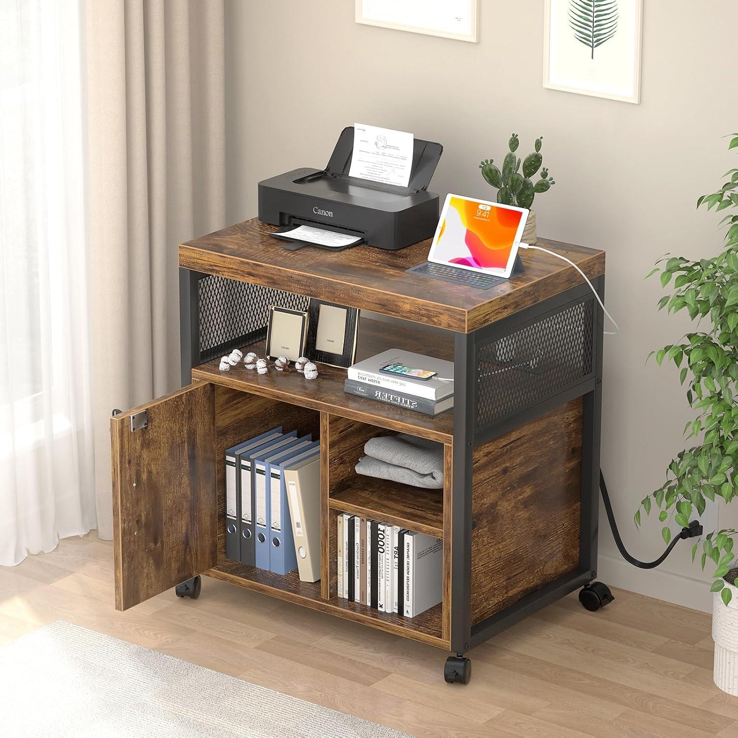 Gabinete de Archivo Unikito con Cerradura y Carga USB