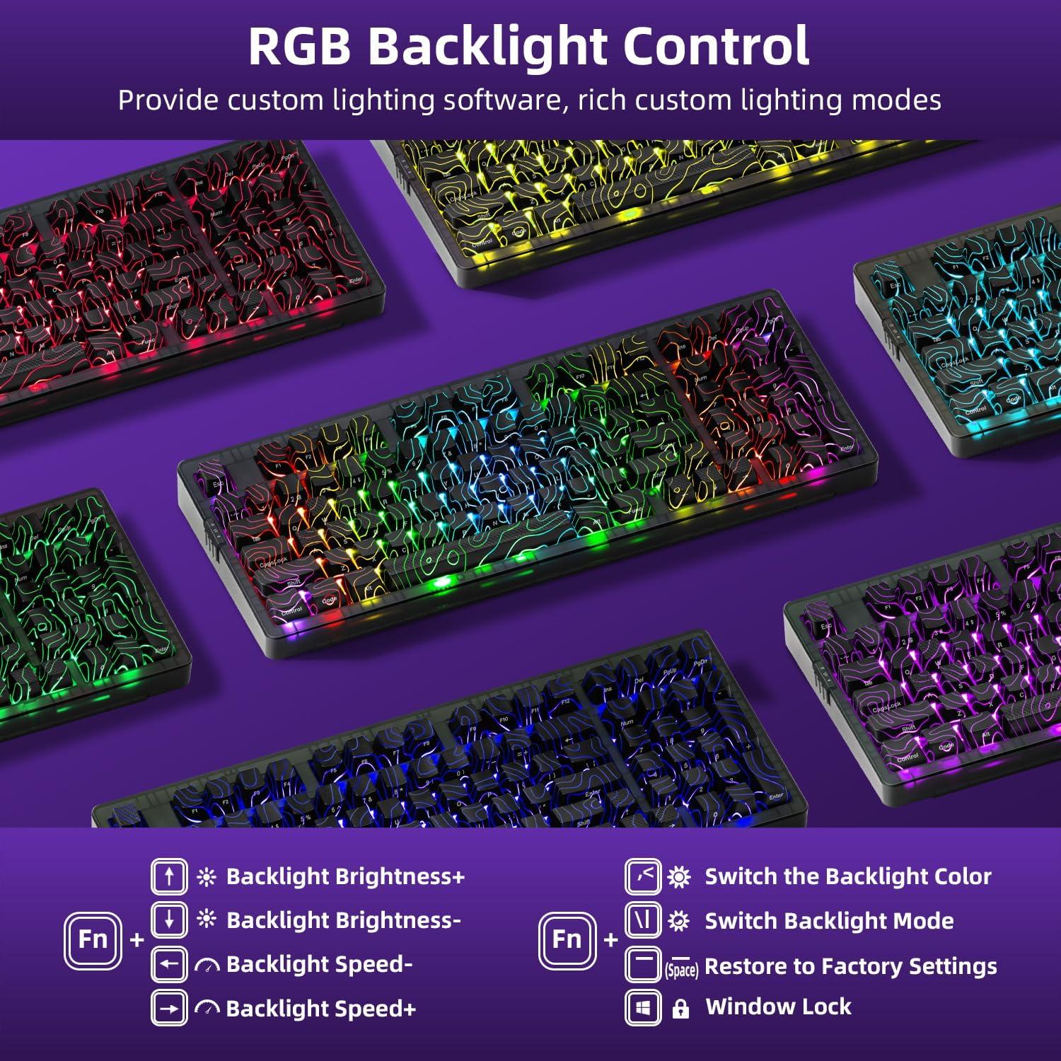 Teclado Mecánico ZORNHER ZH980 Inalámbrico 95% RGB