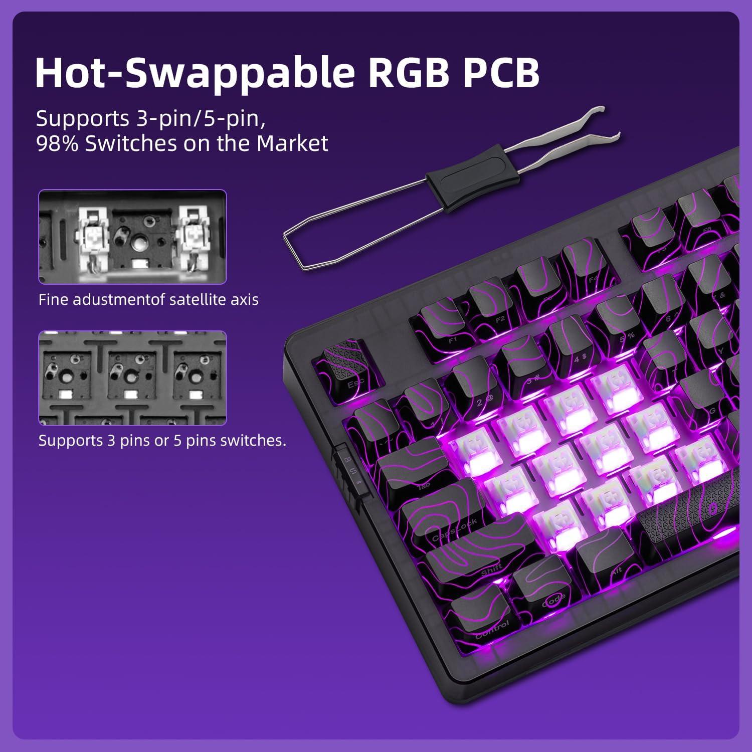 Teclado Mecánico ZORNHER ZH980 Inalámbrico 95% RGB