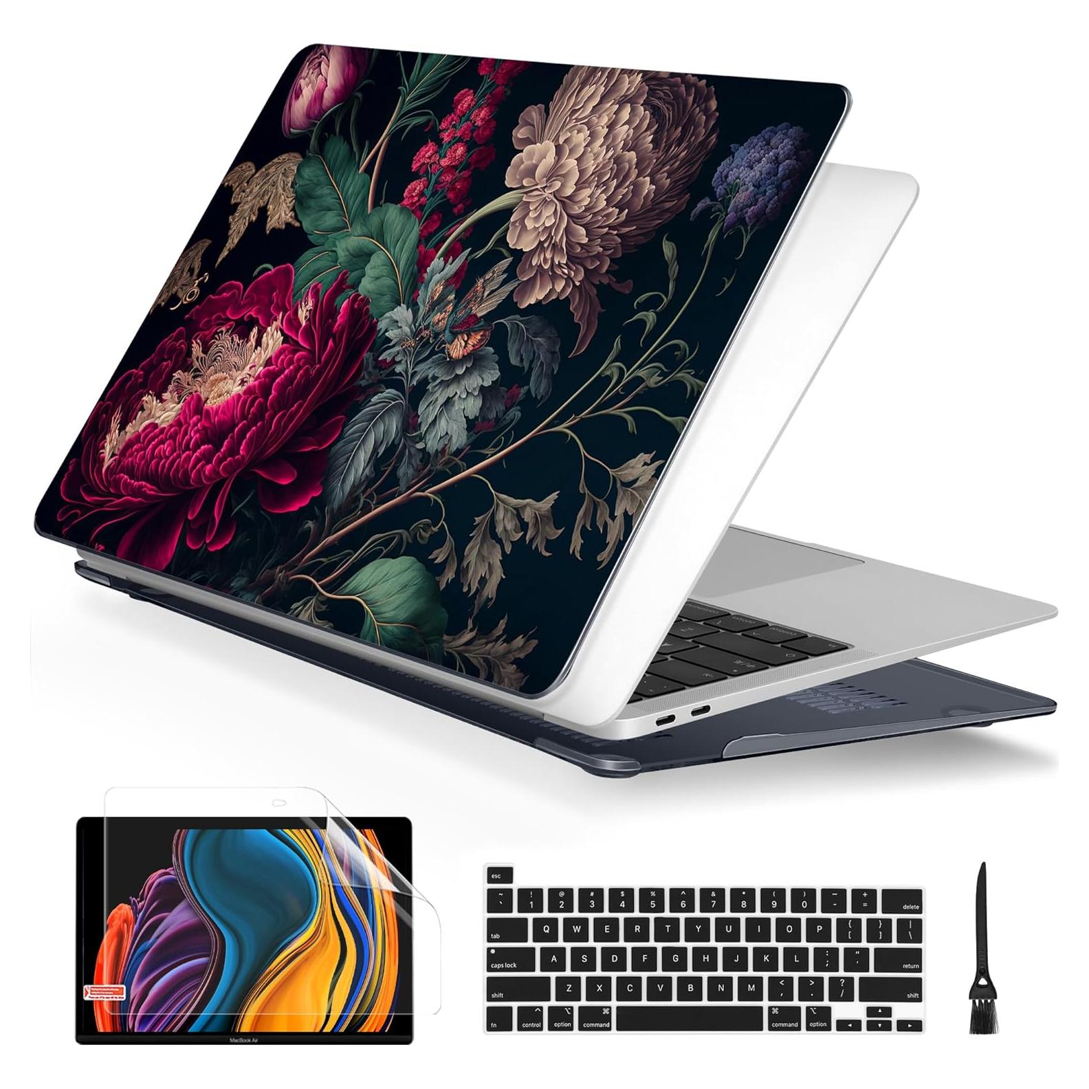 Funda Batianda para MacBook Pro 13" 2022 M2 Flor Vintage