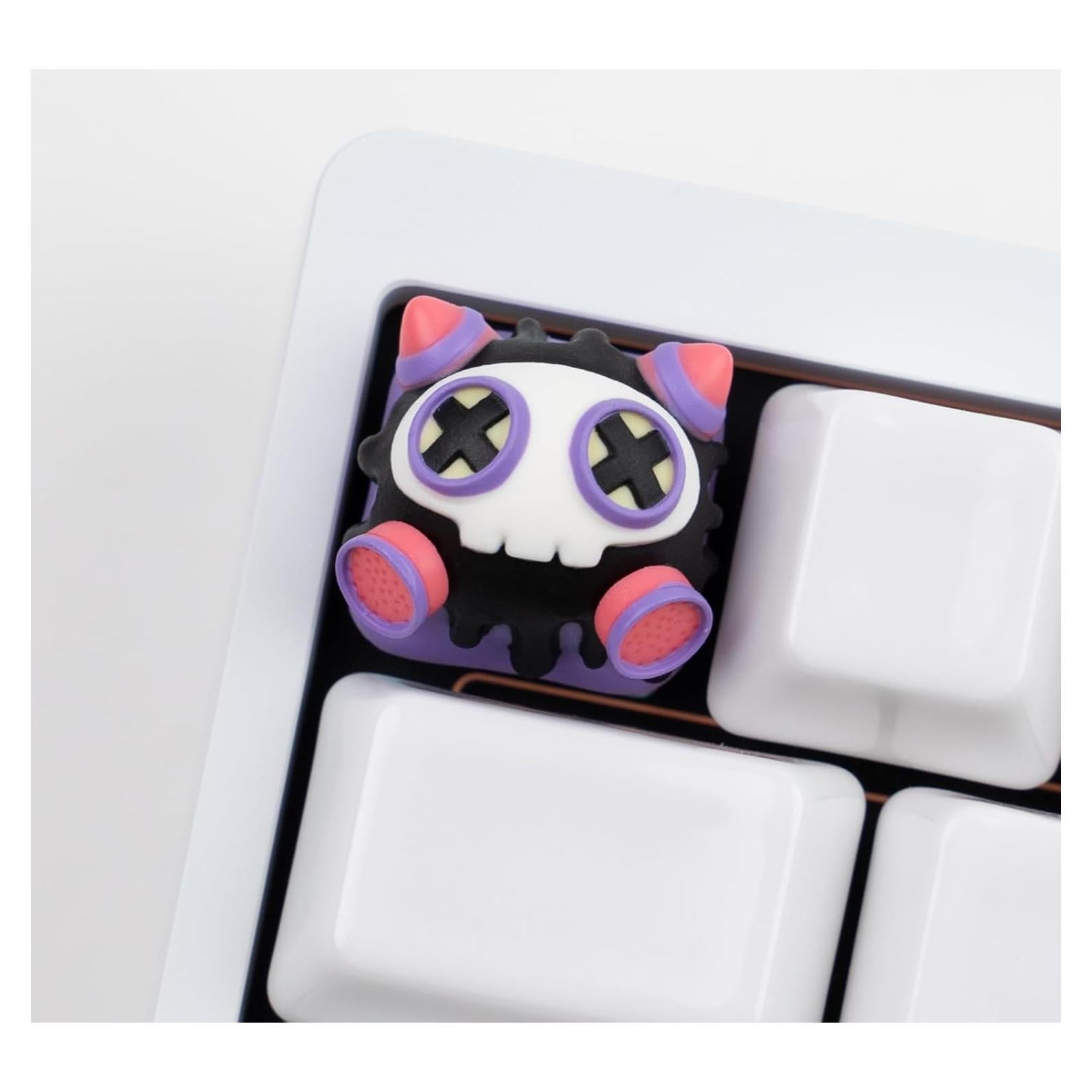 Tecla Artesanal ULTRAEQUIP Gato Rosa 1U para Teclado Mecánico