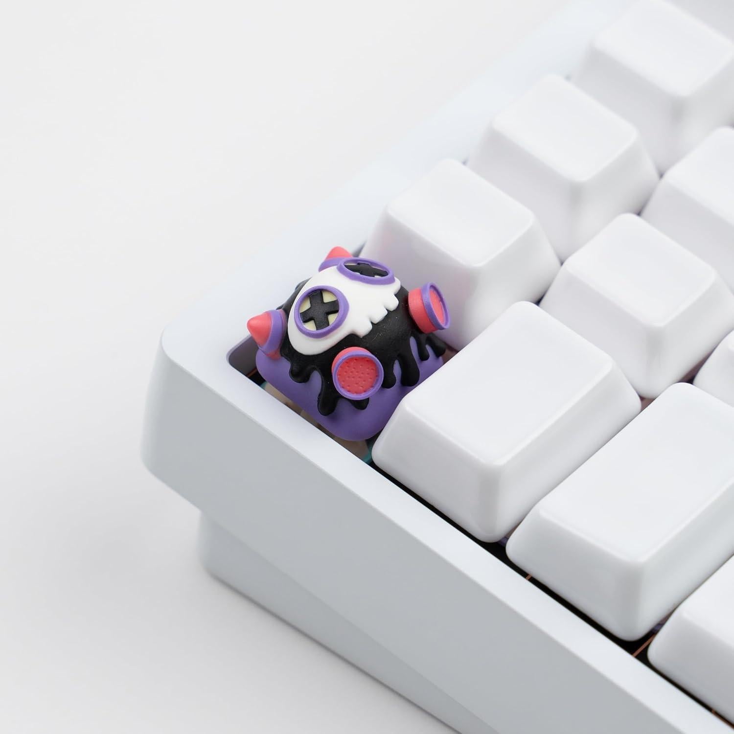 Tecla Artesanal ULTRAEQUIP Gato Rosa 1U para Teclado Mecánico