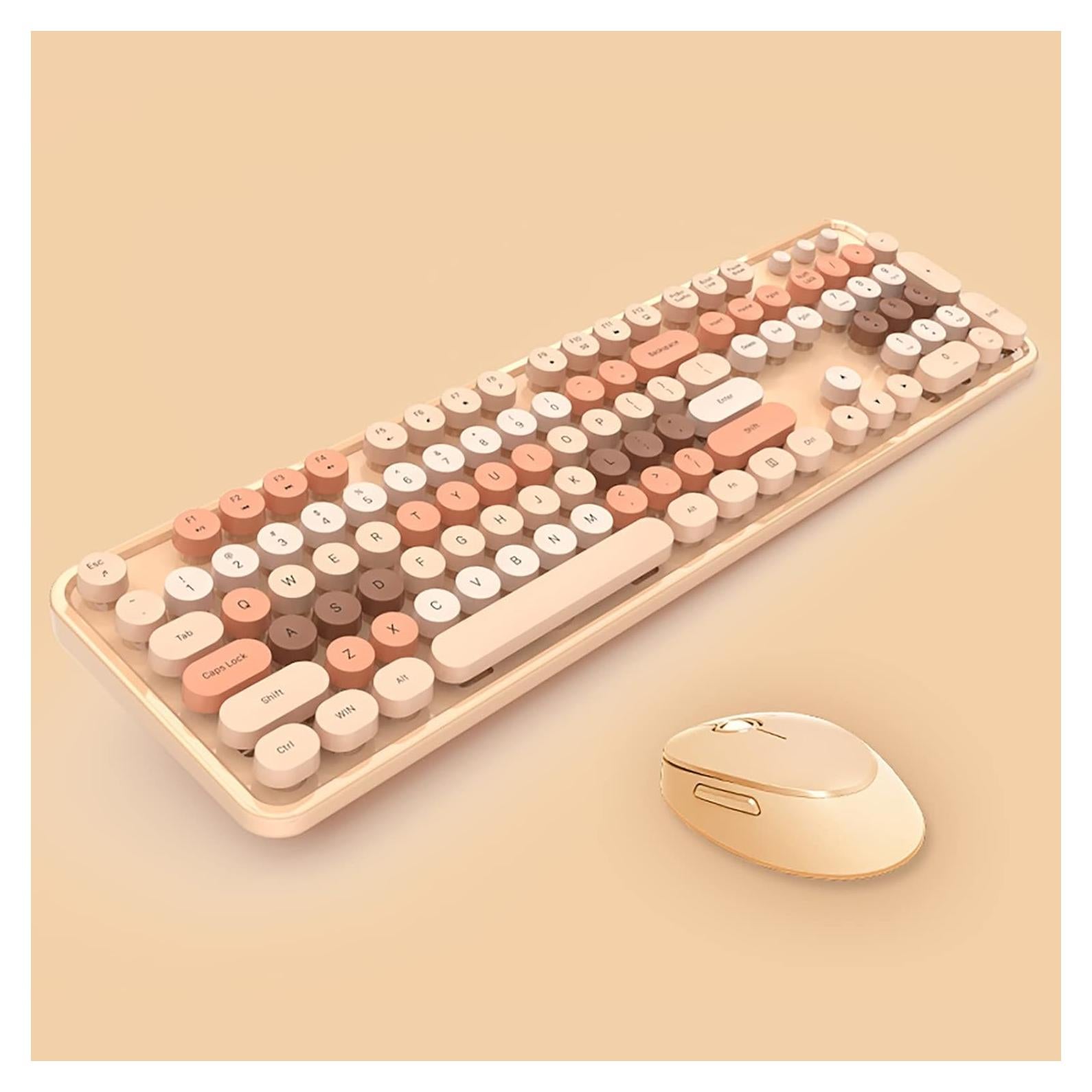 Combo Teclado y Ratón Inalámbrico Lomiluskr 2.4G Colorido