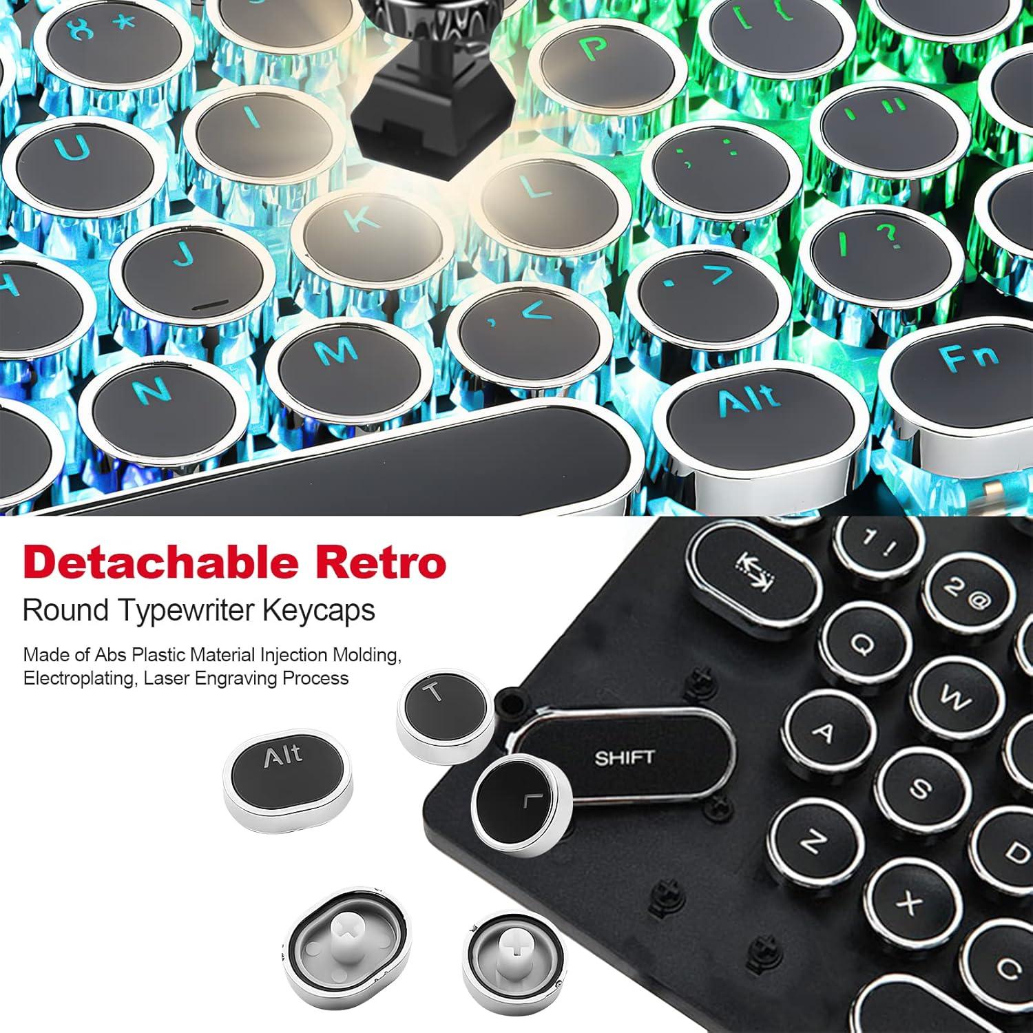 Teclado Mecánico Retro SOOTOP 104 Teclas Pudding Negro