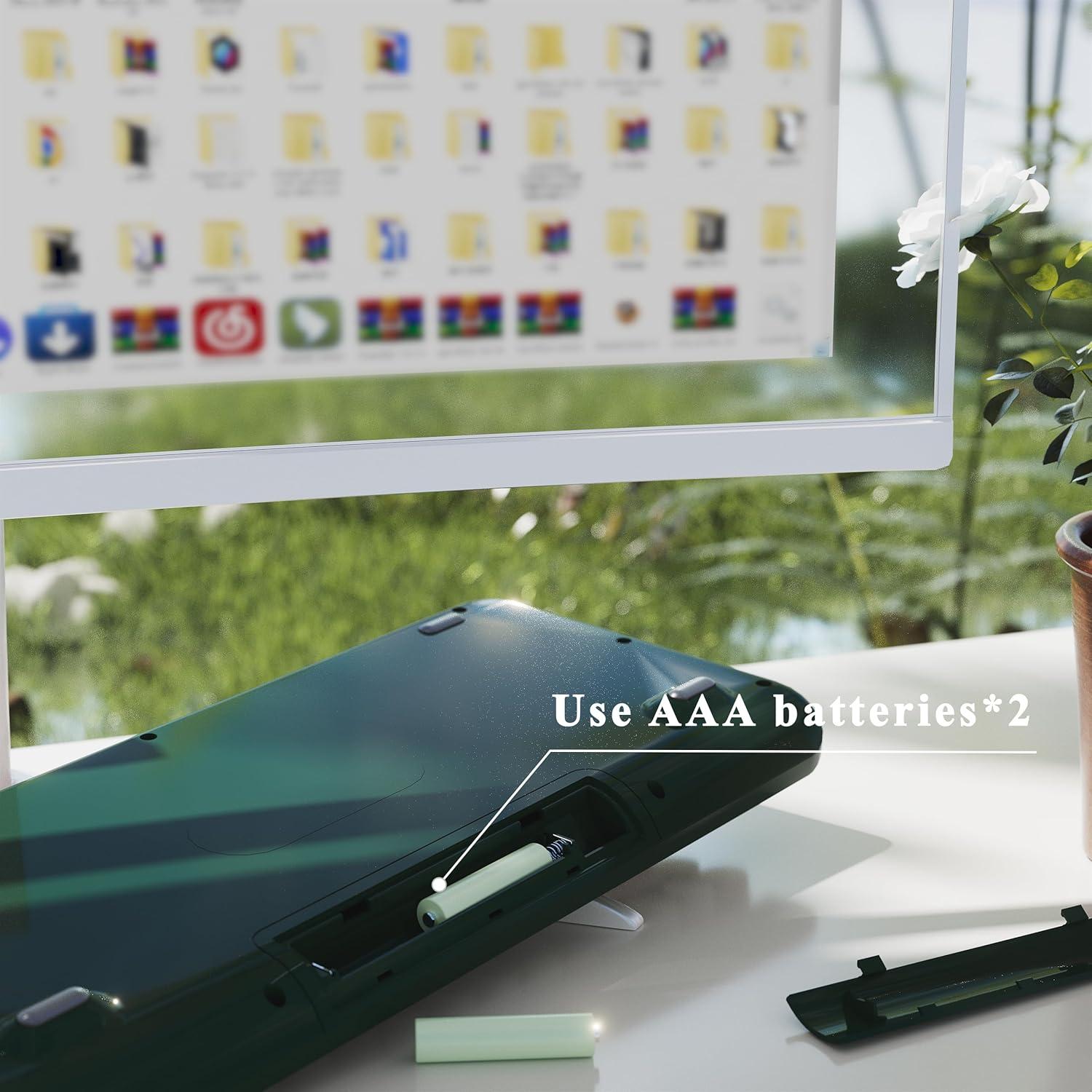 Teclado Inalámbrico Bluetooth UBOTIE TKL Retro 84 Teclas Verde