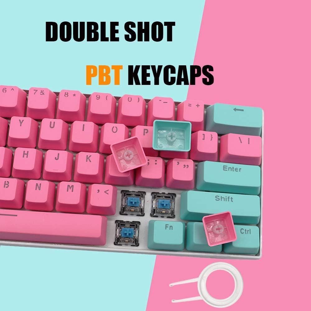 Juego de Teclas PBT Retroiluminadas Guffercty kred 61 Teclas