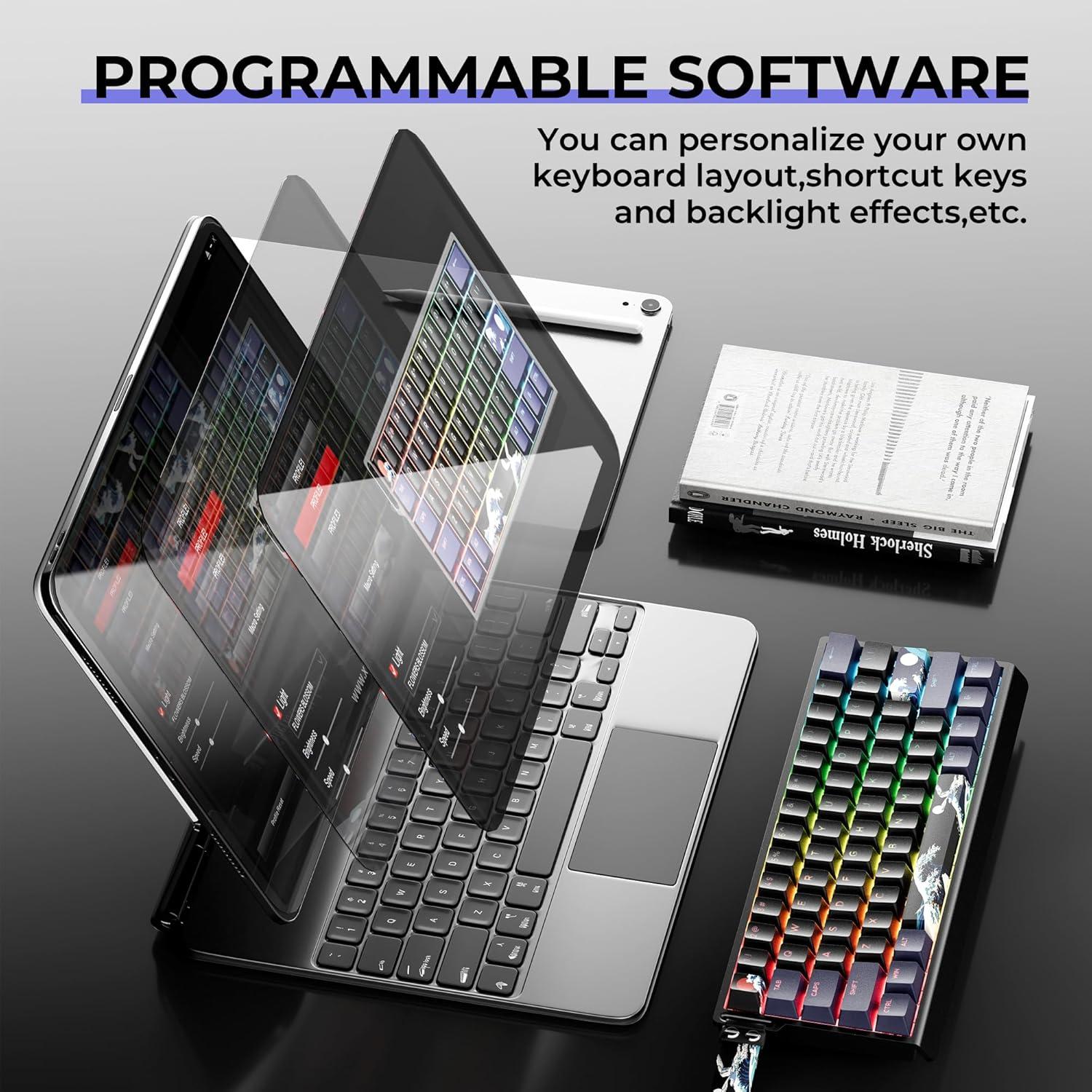 Teclado Mecánico XVX H61 60% Aluminio RGB Kanagawa