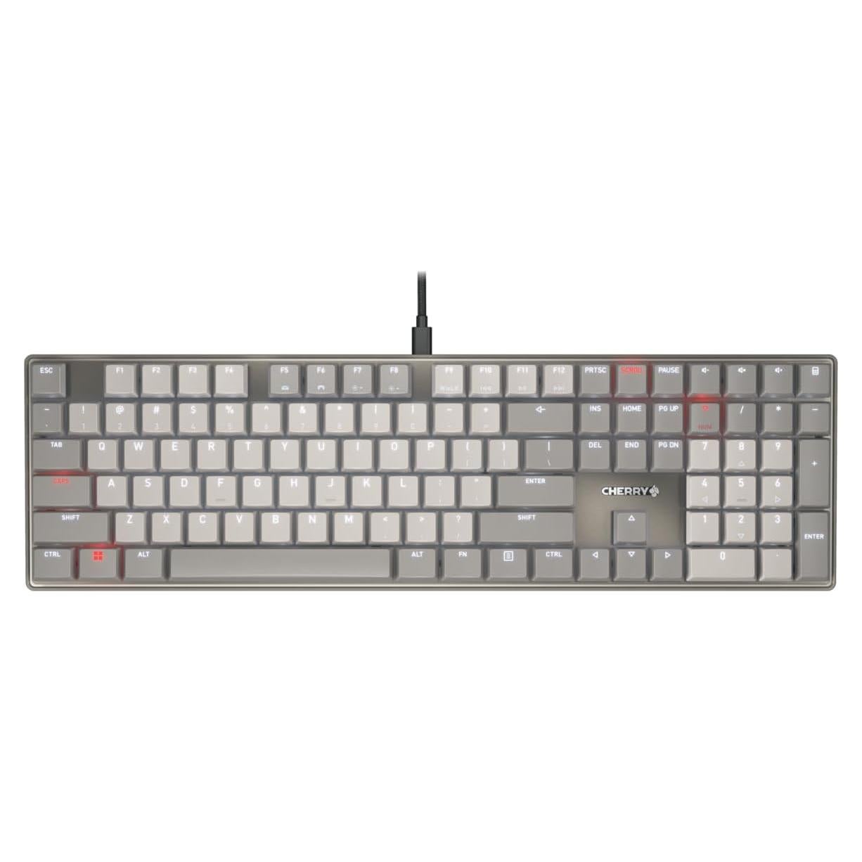 Teclado Mecánico Cherry KC 500 MX LP | Iluminación Blanca | Teclas PBT