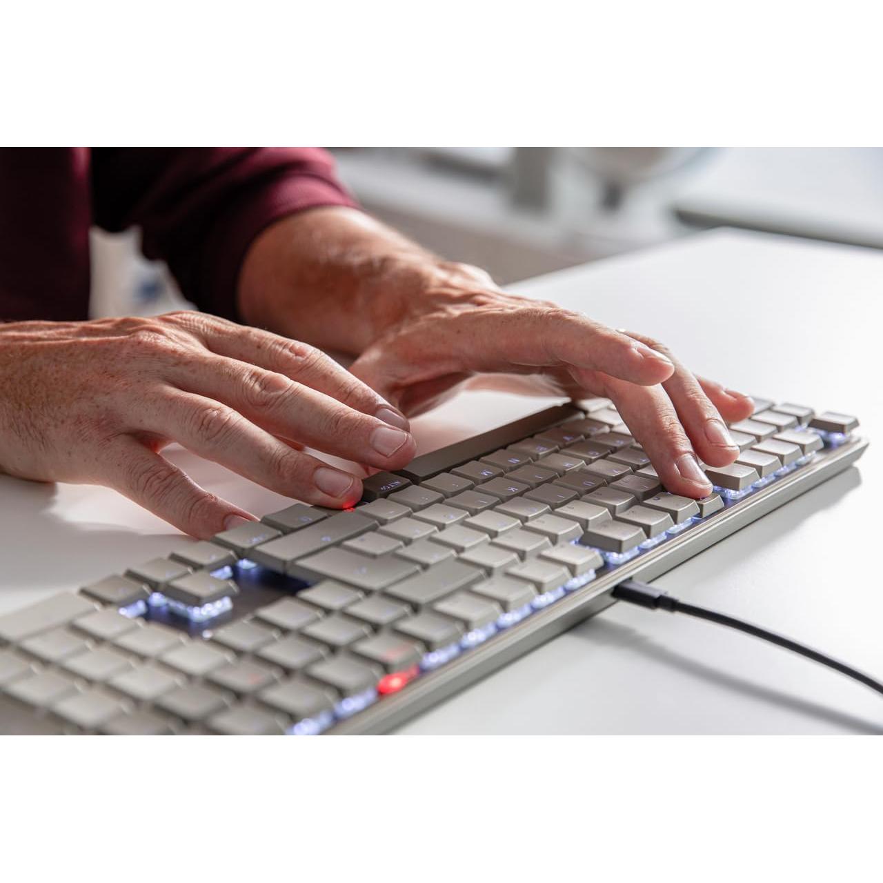 Teclado Mecánico Cherry KC 500 MX LP | Iluminación Blanca | Teclas PBT