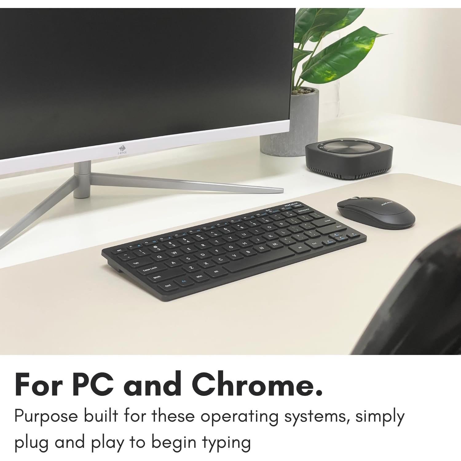 Teclado Inalámbrico Compacto Macally Negro - 78 Teclas