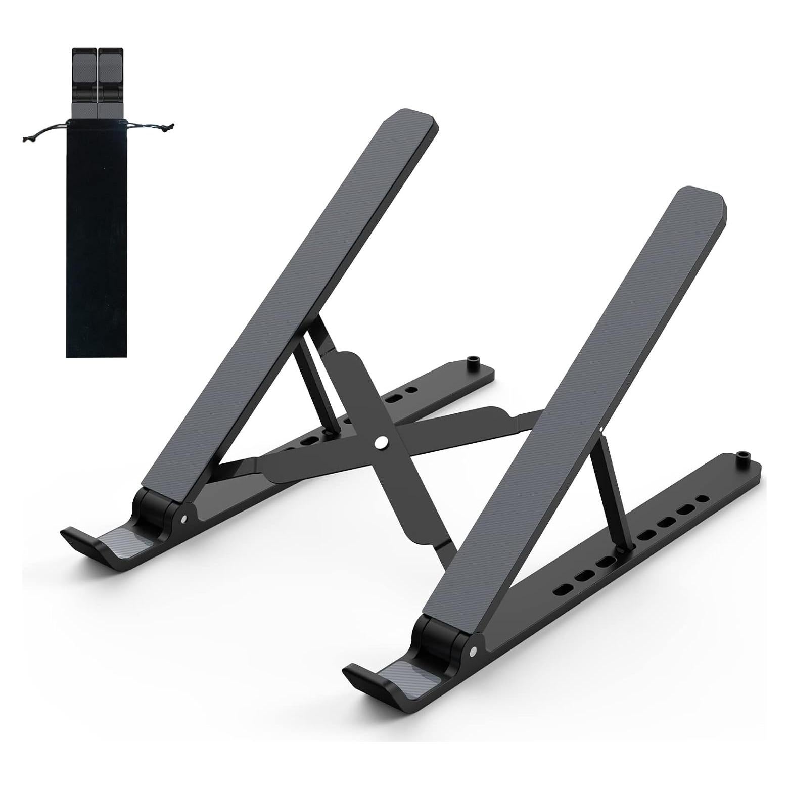 Soporte para Laptop Ajustable Tonmom 10-15.6" Ergonómico Negro