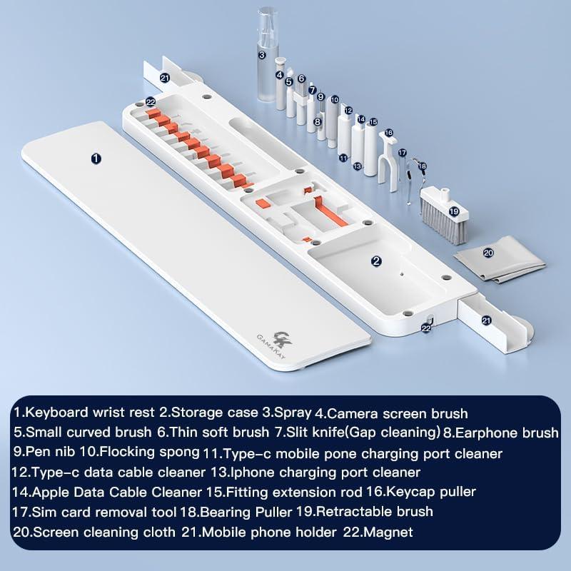 Almohadilla para Muñeca GK GAMAKAY QS-22 con Kit de Limpieza