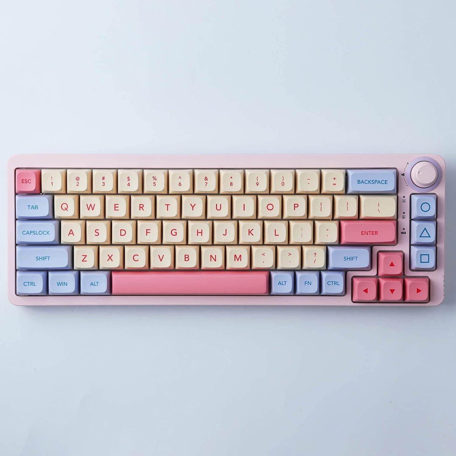 Teclas de Malvavisco Hyekit - 132 Piezas PBT XDA para Teclados