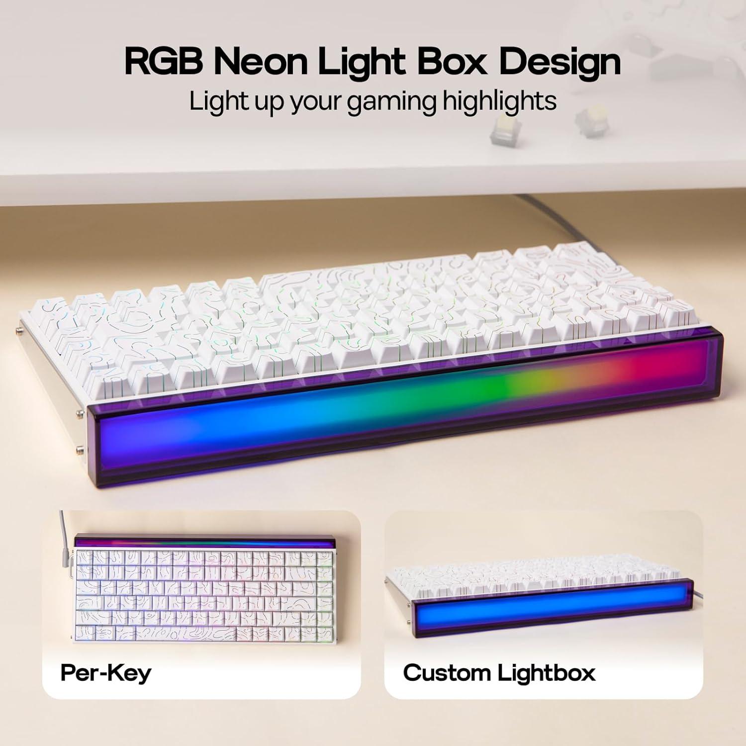Teclado Magnético para Juegos EPOMAKER Hero84 HE RGB 75%