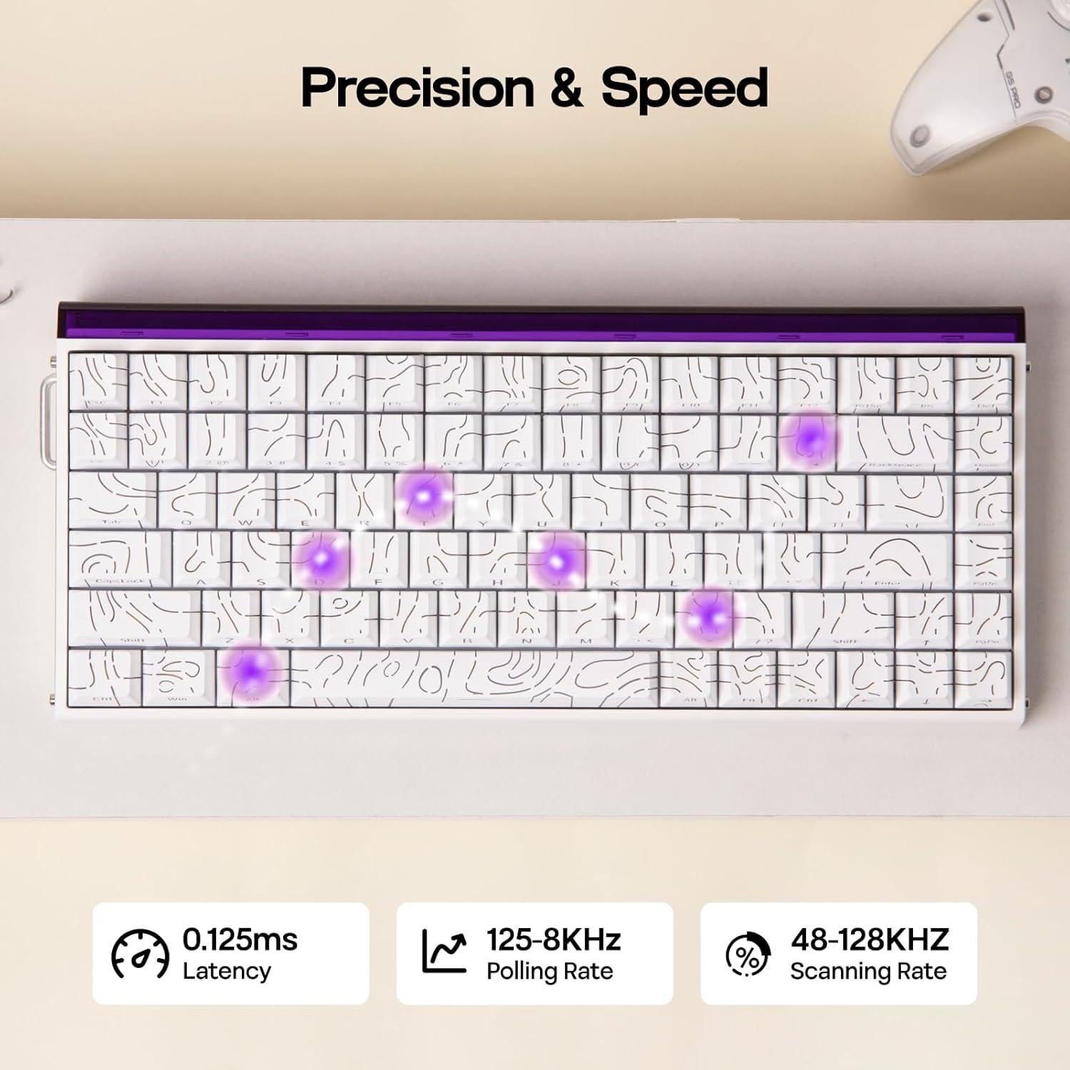 Teclado Magnético para Juegos EPOMAKER Hero84 HE RGB 75%