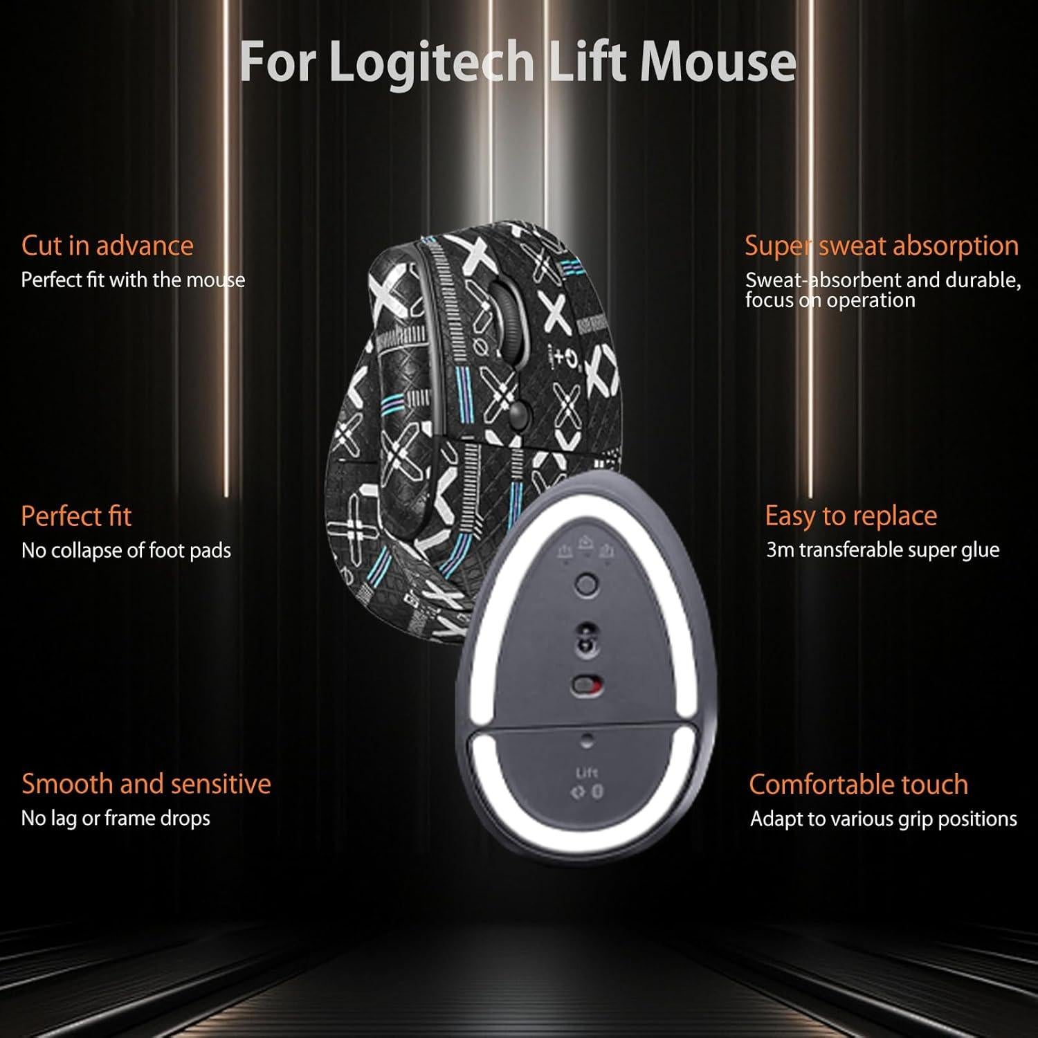 Cinta de agarre para mouse Logitech Lift - Kit autoadhesivo