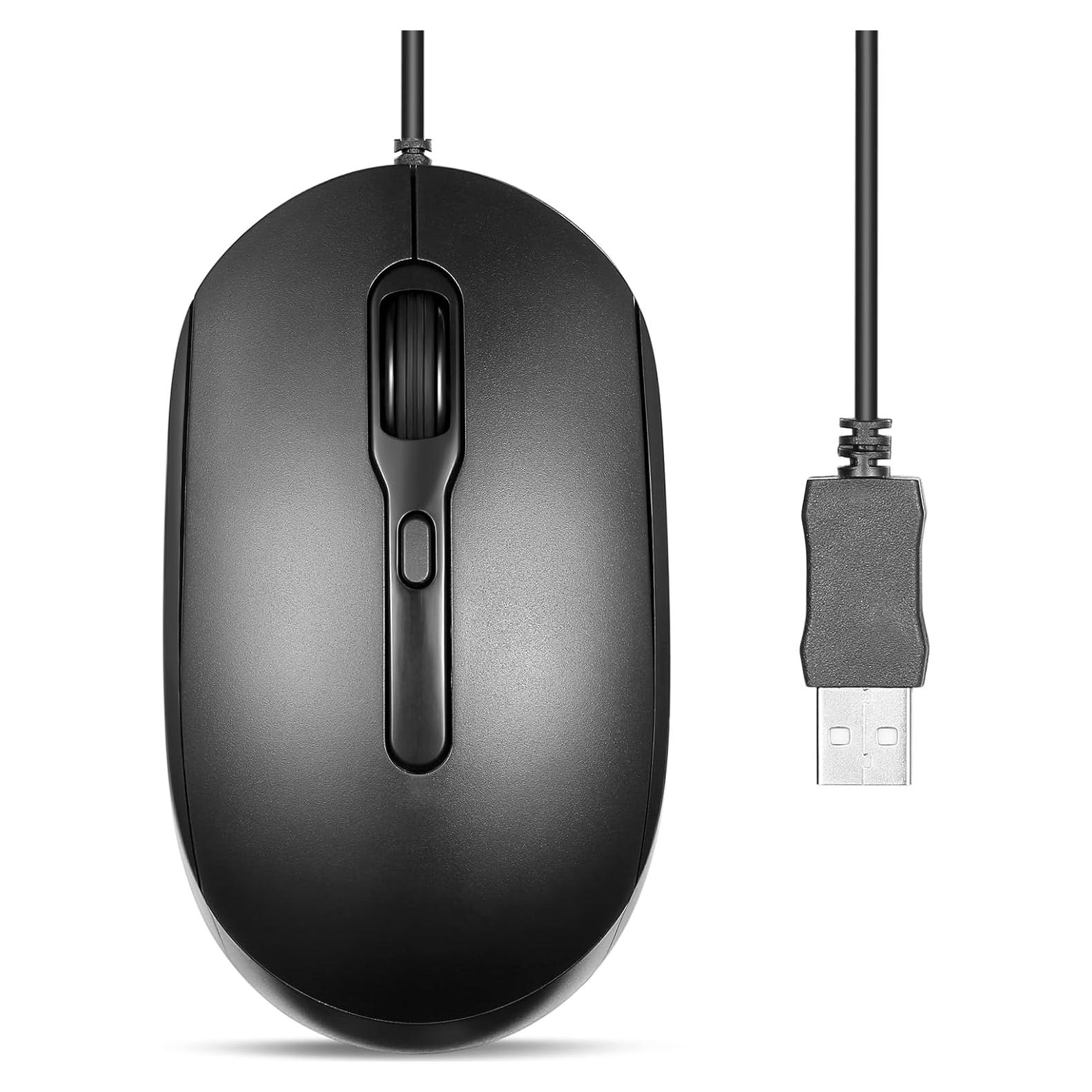 Ratón Óptico USB Perixx PERIMICE-222 Con Cable 1.8m DPI Ajustable