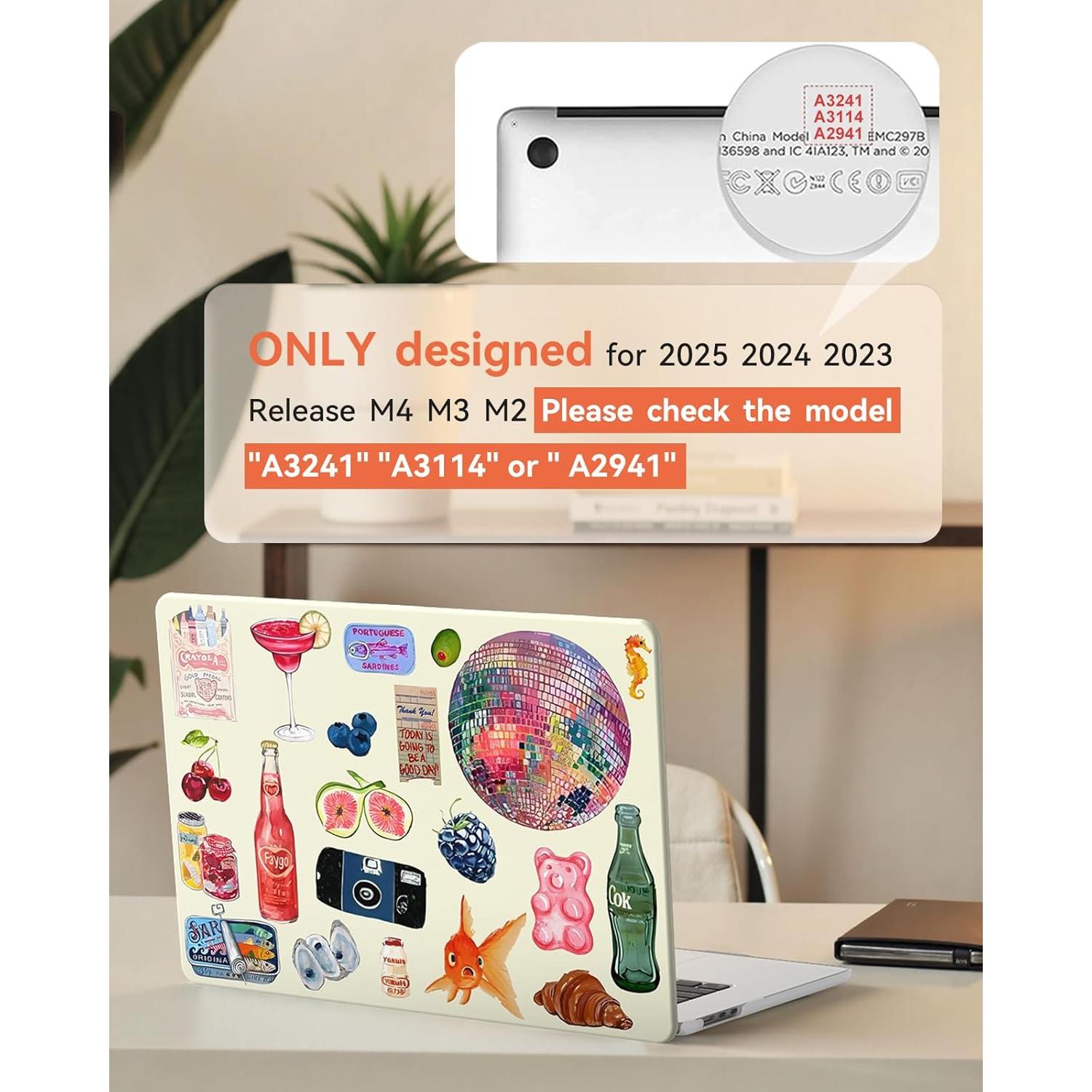 Funda Dura iCasso para MacBook Air 15" 2023-2025 Antirayaduras