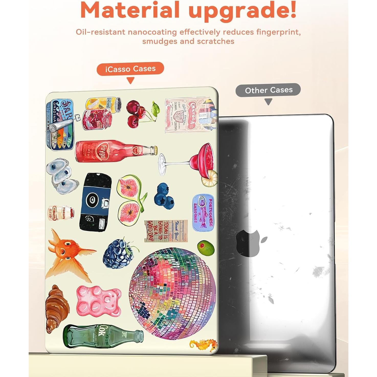 Funda Dura iCasso para MacBook Air 15" 2023-2025 Antirayaduras