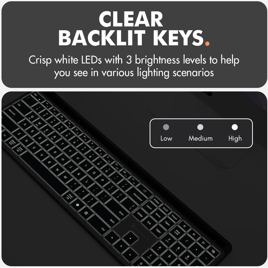 Teclado Bluetooth X9 Retroiluminado con Soporte para Teléfono