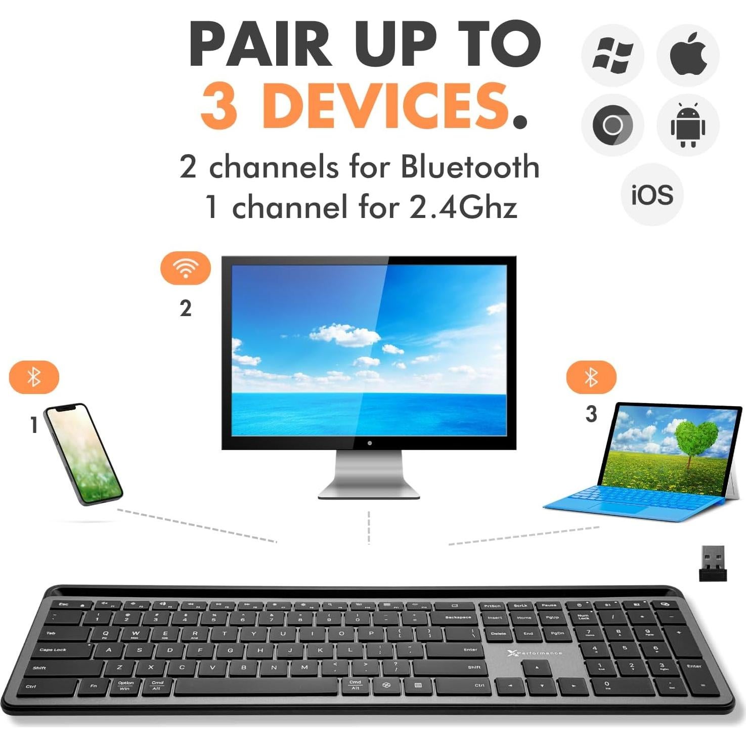 Teclado Bluetooth X9 Retroiluminado con Soporte para Teléfono