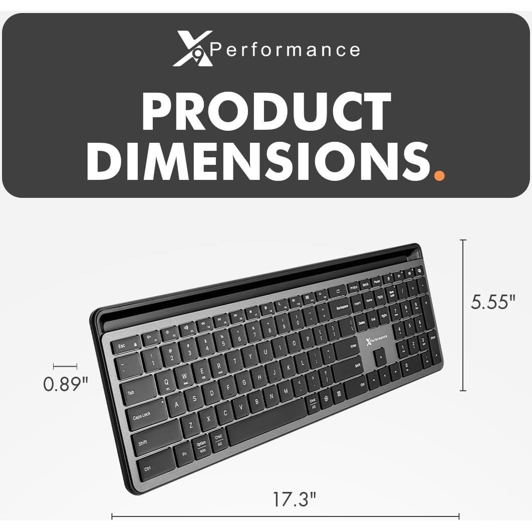 Teclado Bluetooth X9 Retroiluminado con Soporte para Teléfono