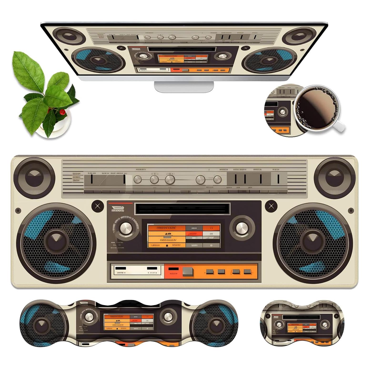 Set de Reposamuñecas Ergonómico 4 en 1 stmedazm Vintage