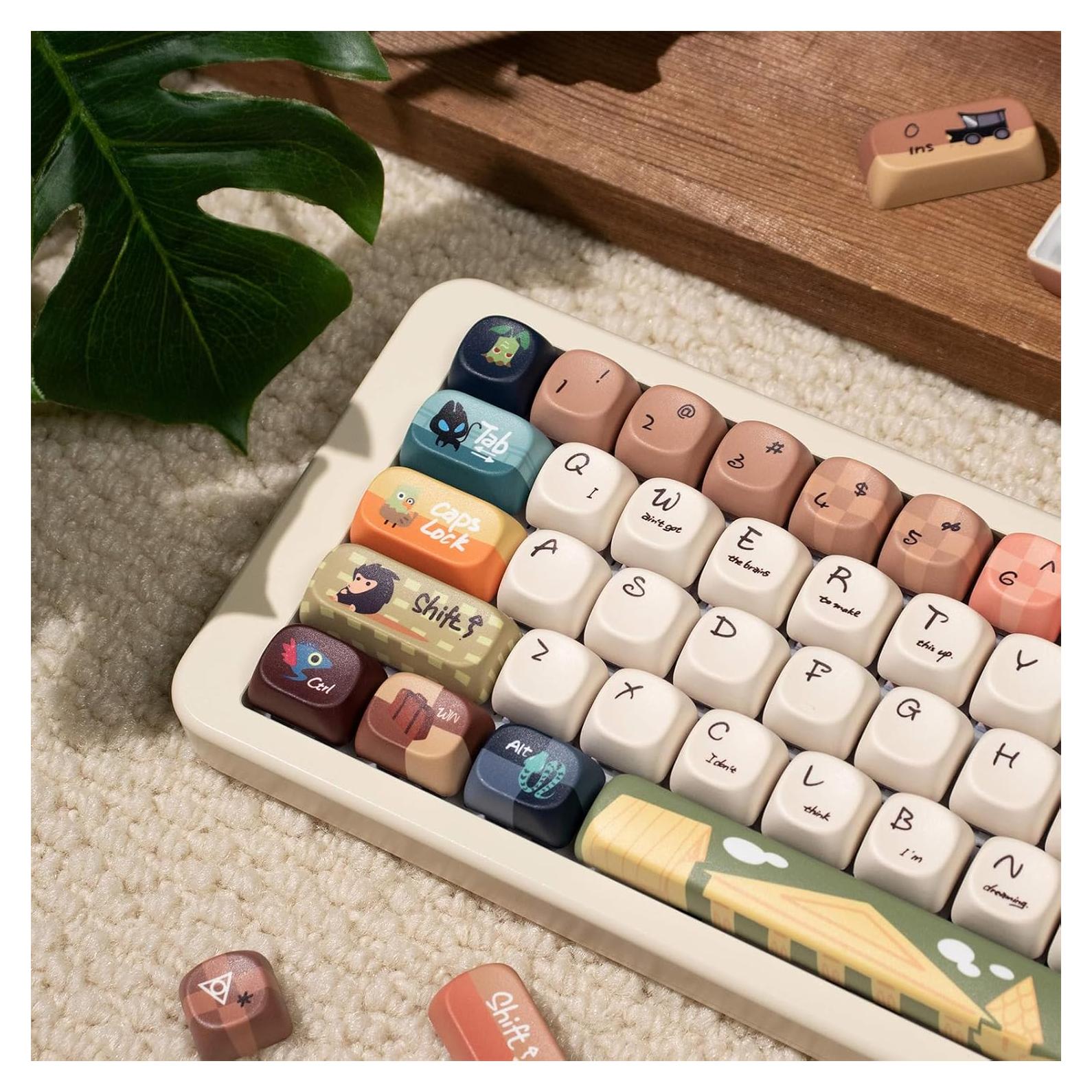 Conjunto de Teclas PBT MOA Perfil 150 Teclas Animal Fantástico