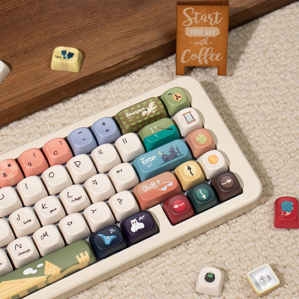 Conjunto de Teclas PBT MOA Perfil 150 Teclas Animal Fantástico