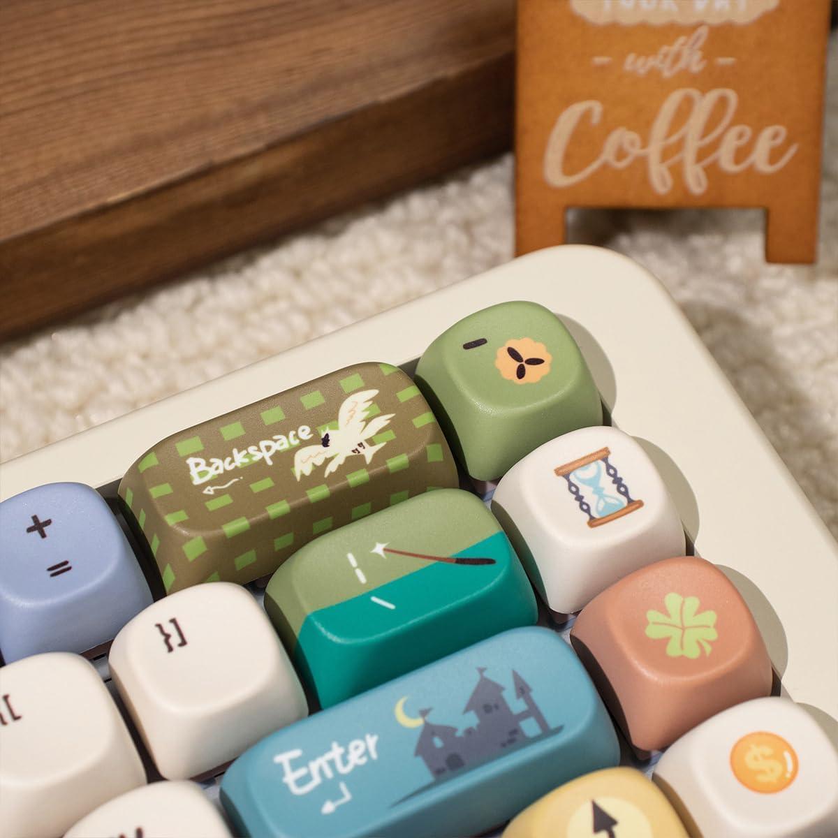 Conjunto de Teclas PBT MOA Perfil 150 Teclas Animal Fantástico